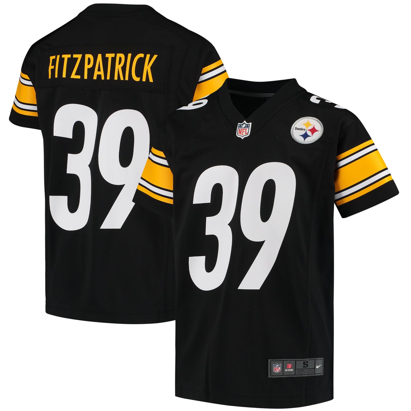 Minkah Fitzpatrick Pittsburgh Steelers Nike Youth Game Jersey - Black