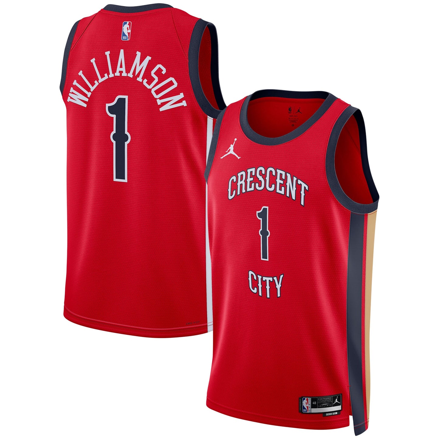 Zion Williamson New Orleans Pelicans Jordans Brand Unisex Swingman Jersey - Statement Edition - Red