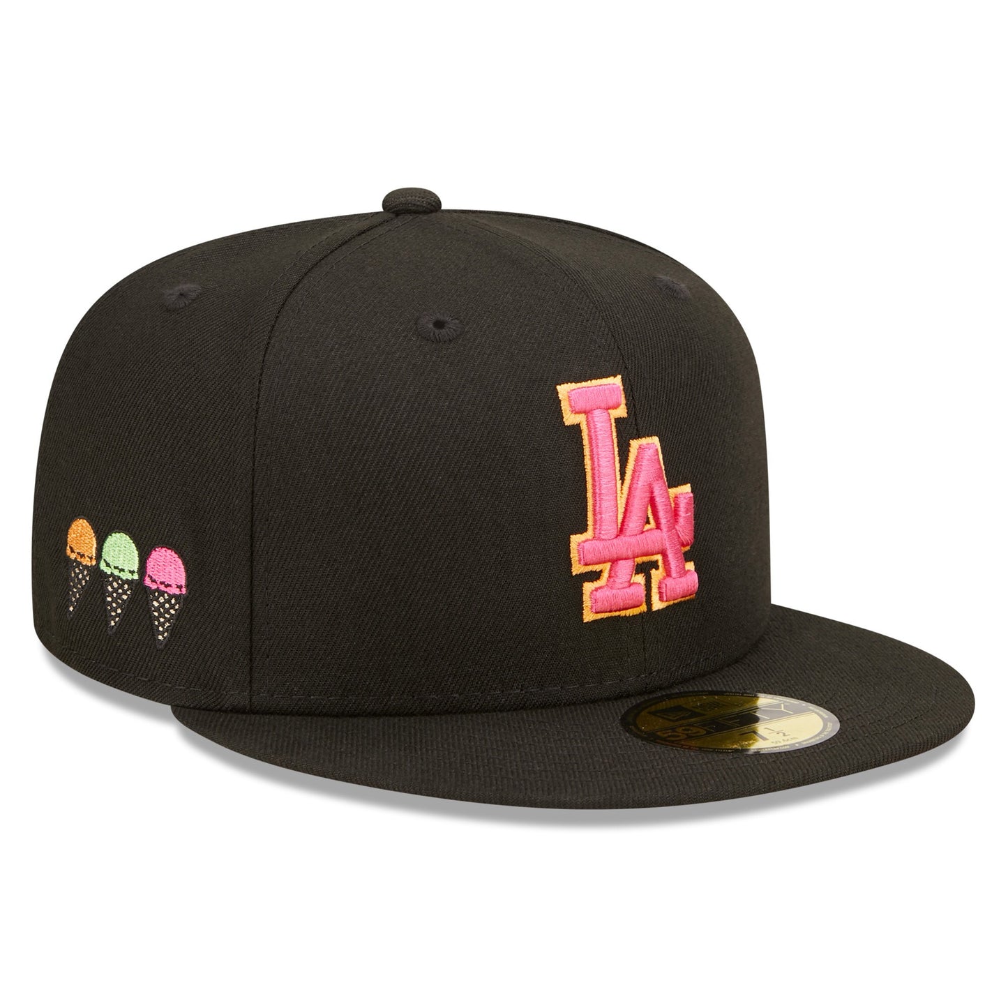 Los Angeles Dodgers New Era Summer Sherbet 59FIFTY Fitted Hat - Black