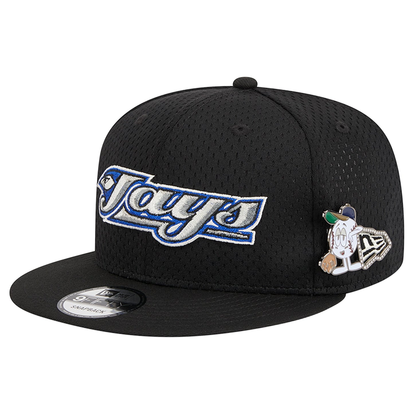 Toronto Blue Jays New Era Post Up Pin 9FIFTY Snapback Hat - Black