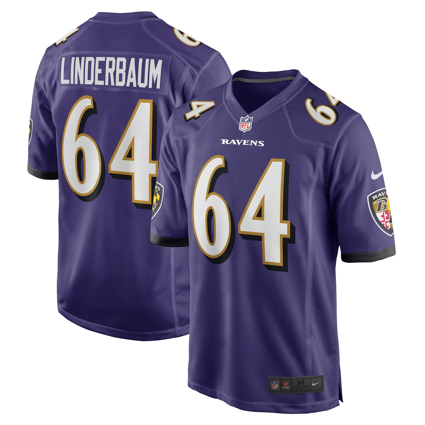 Tyler Linderbaum Baltimore Ravens Nike Player Game Jersey - Purple