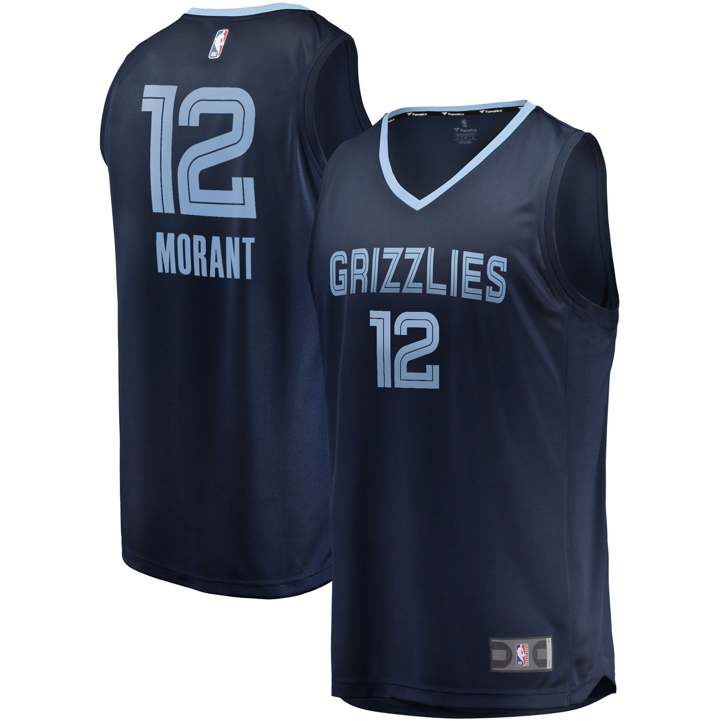 Ja Morant Memphis Grizzlies Fanatics Branded Big & Tall Fast Break Player Jersey - Navy - Icon Edition