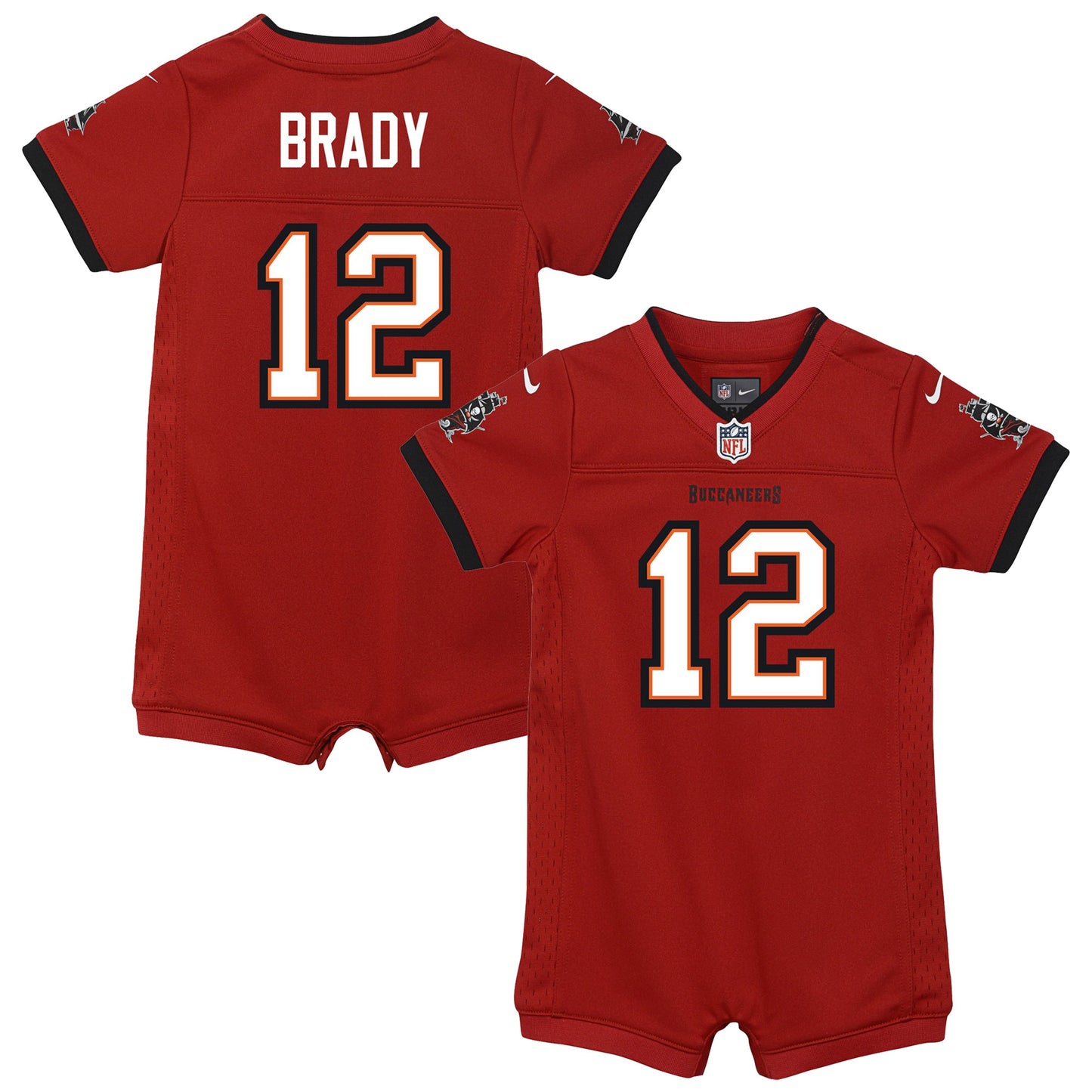 Tom Brady Tampa Bay Buccaneers Nike Newborn & Infant Game Romper Jersey - Red