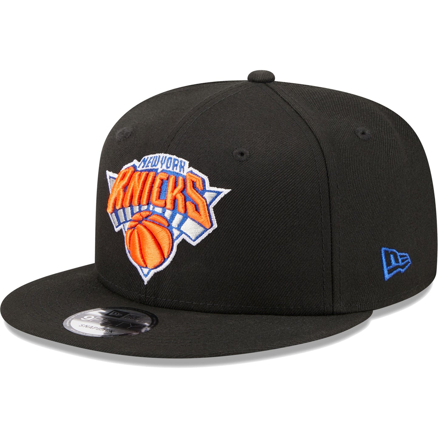 New York Knicks New Era Bold Back Script 9FIFTY Snapback Hat - Black