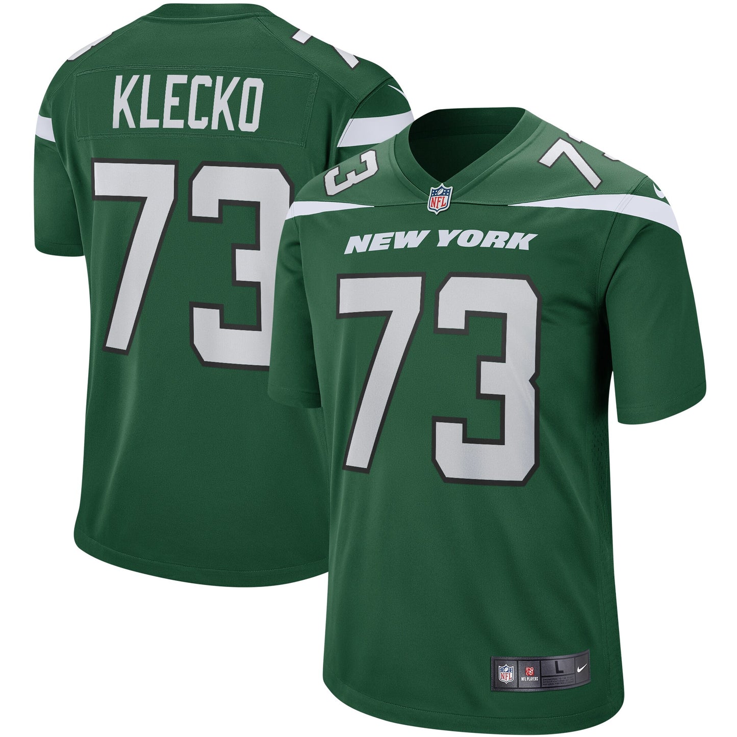 Joe Klecko New York Jets Nike Game Retired Player Jersey - Gotham Green