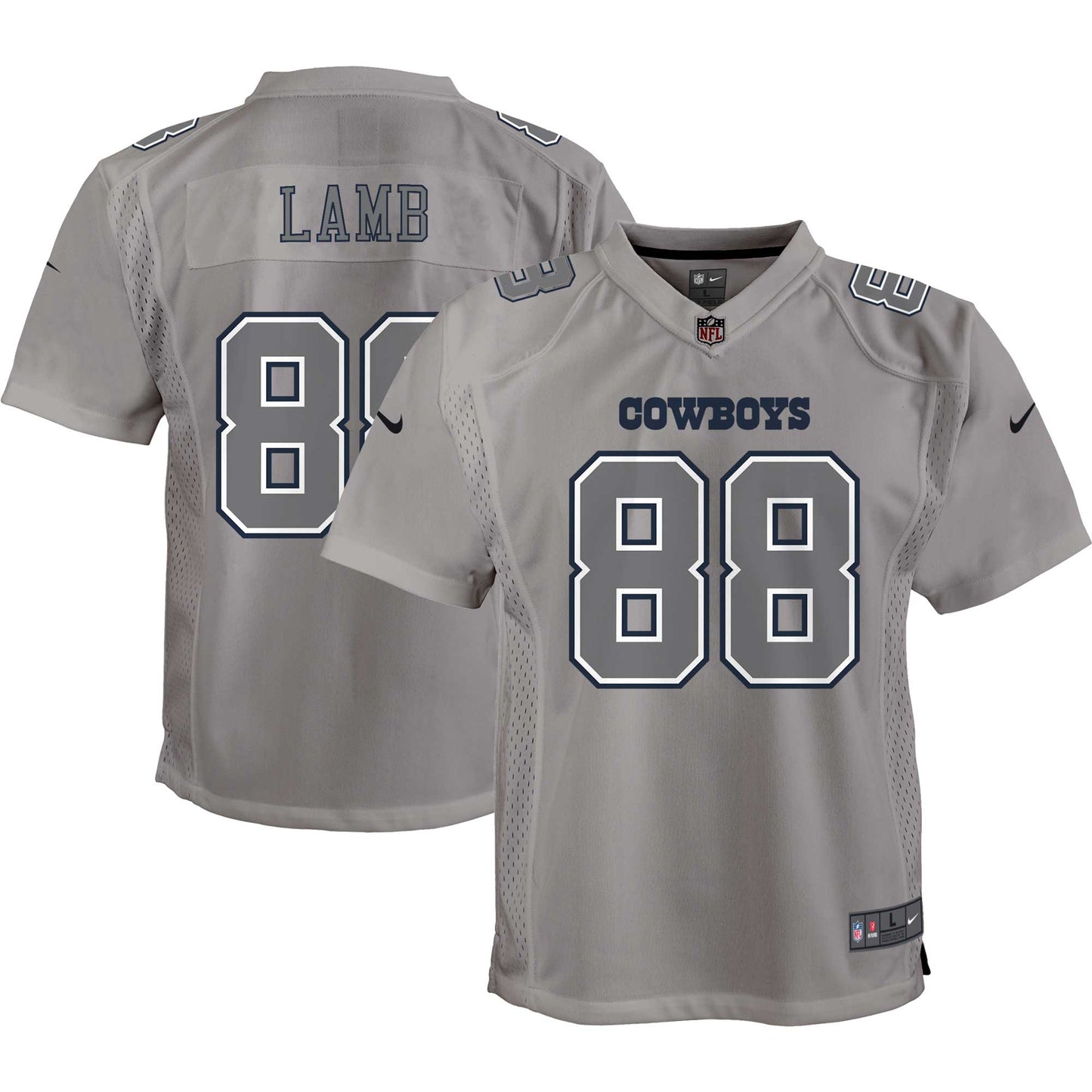 CeeDee Lamb Dallas Cowboys Nike Youth Atmosphere Game Jersey - Gray