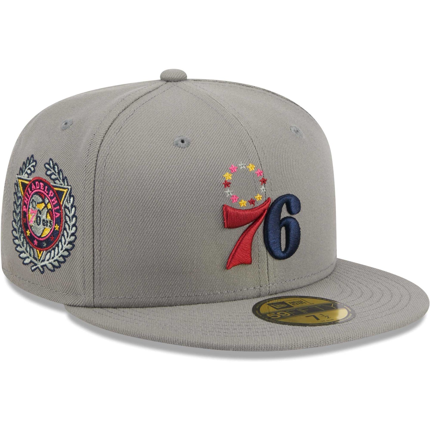 Philadelphia 76ers New Era Color Pack 59FIFTY Fitted Hat - Gray