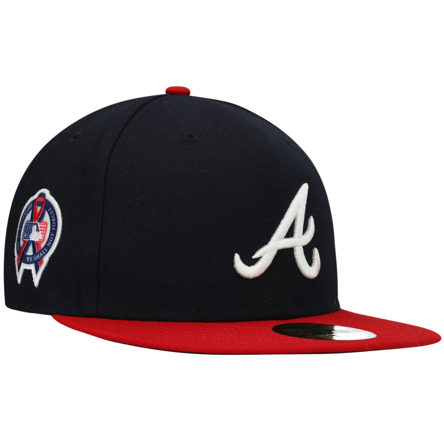 Atlanta Braves New Era 9/11 Memorial Side Patch 59FIFTY Fitted Hat - Navy