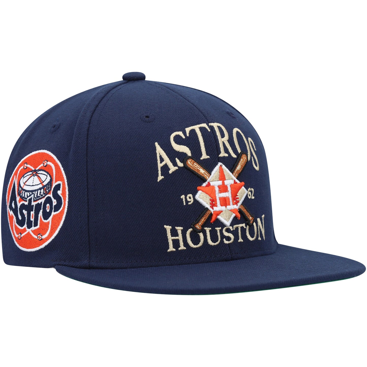 Houston Astros Mitchell & Ness Grand Slam Snapback Hat - Navy