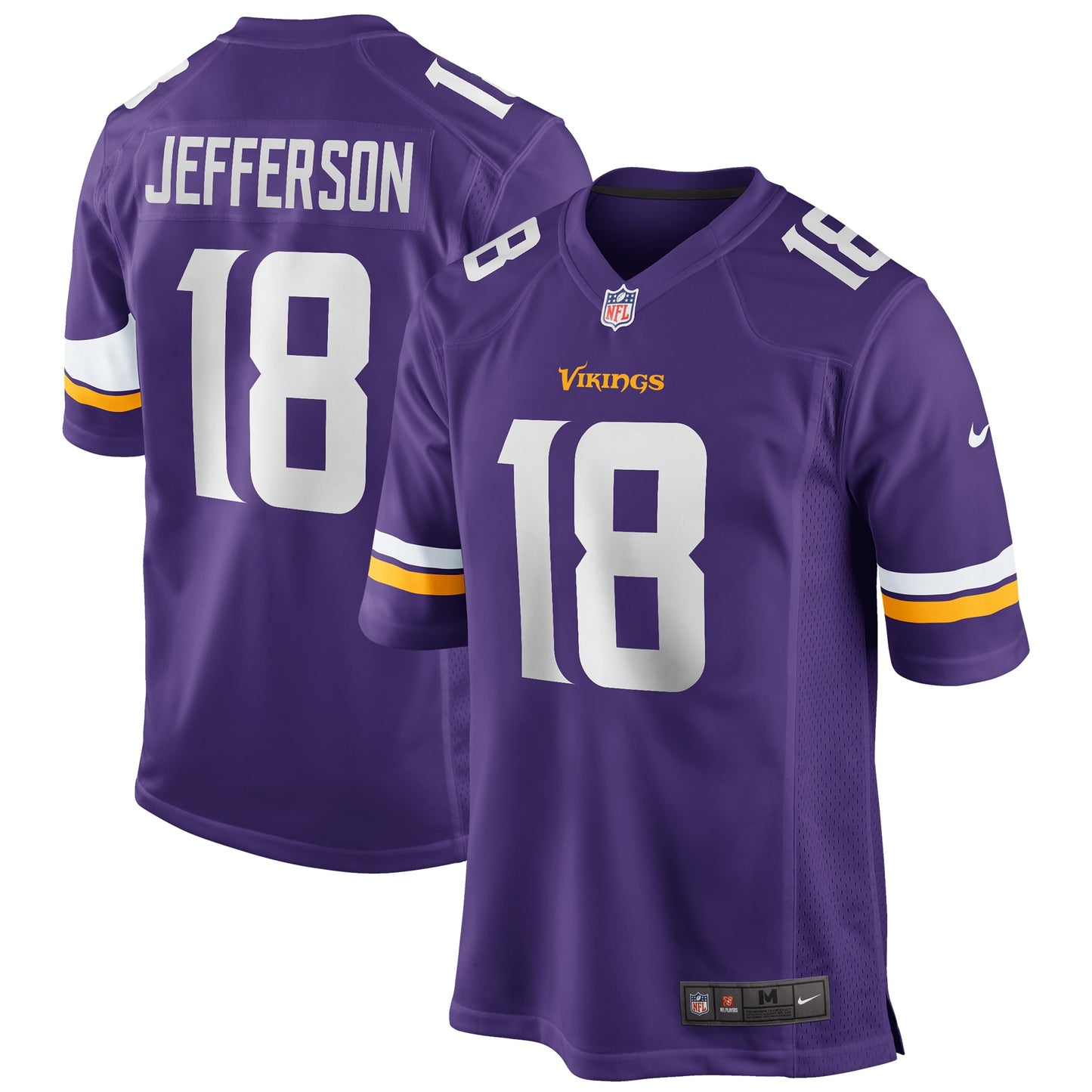Justin Jefferson Minnesota Vikings Nike Player Game Jersey - Purple