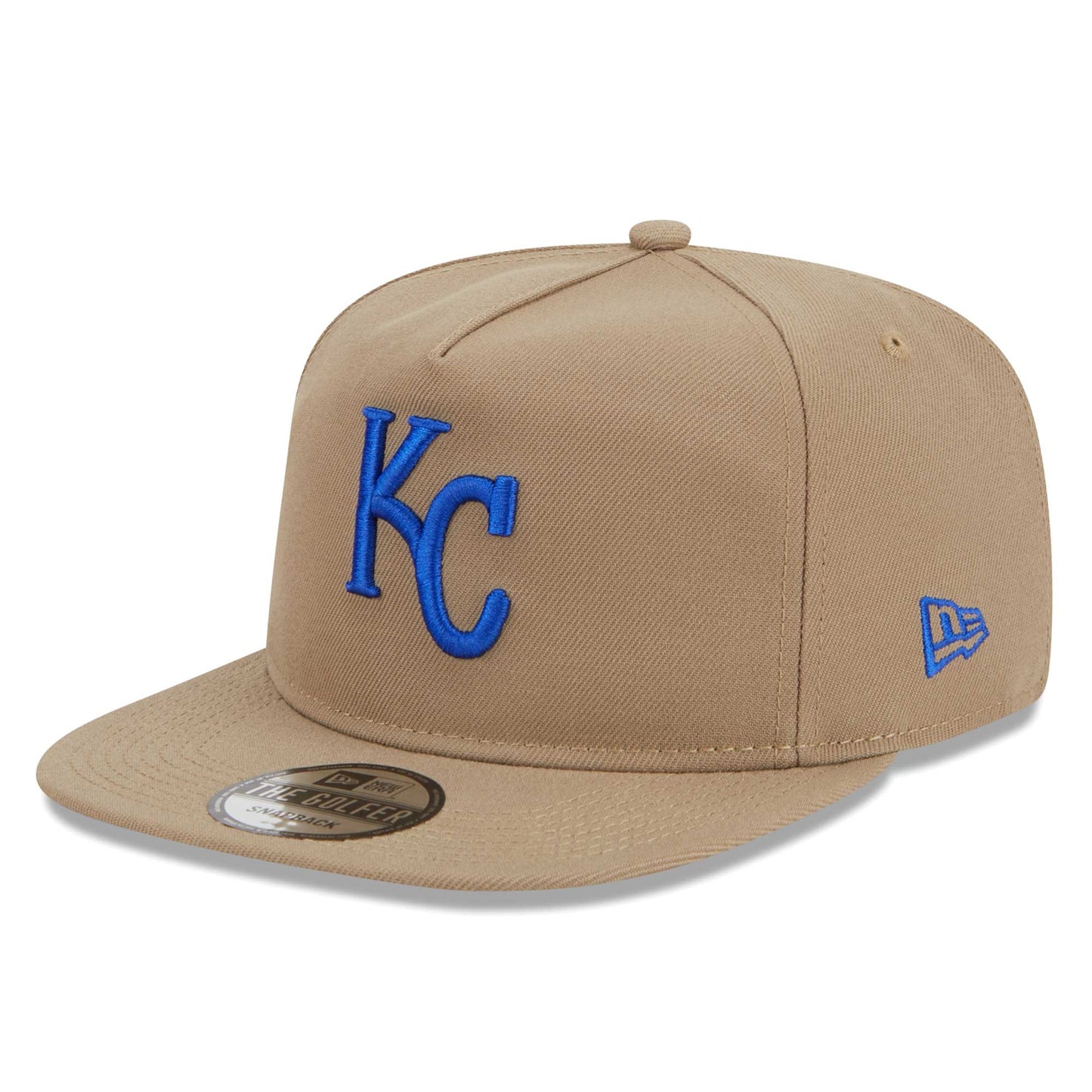 Kansas City Royals New Era Golfer Adjustable Hat - Khaki