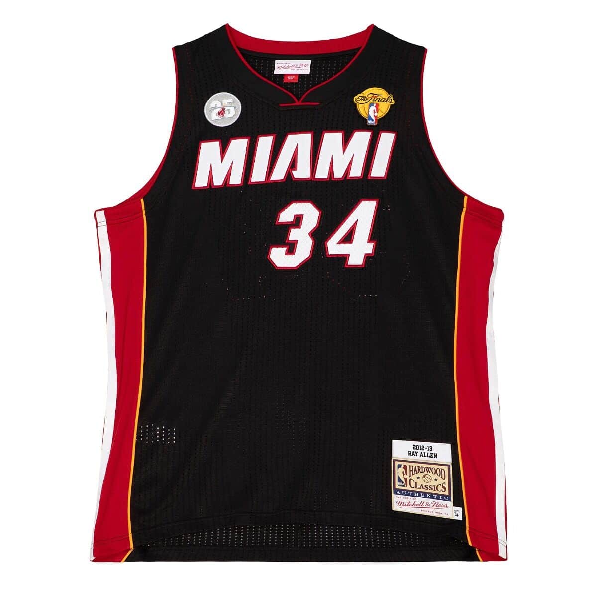 Authentic Ray Allen Miami Heat Road Finals 2012-13 Jersey