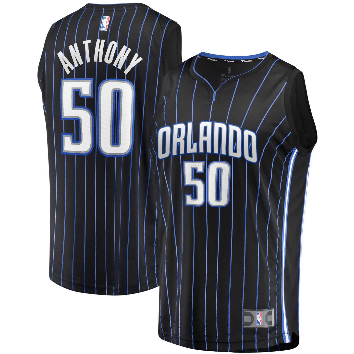Cole Anthony Orlando Magic Fanatics Branded Youth 2020 NBA Draft First Round Pick Fast Break Replica Jersey Black - Icon Edition