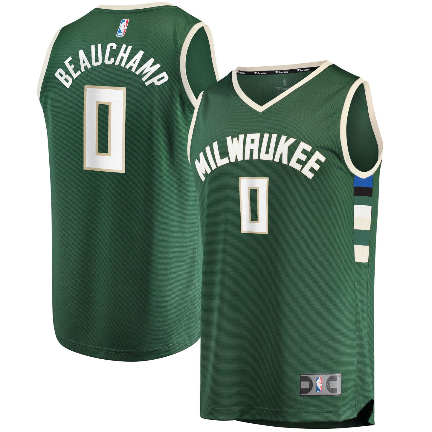 MarJon Beauchamp Milwaukee Bucks Fanatics Branded 2022 NBA Draft First Round Pick Fast Break Replica Player Jersey - Icon Edition - Hunter Green