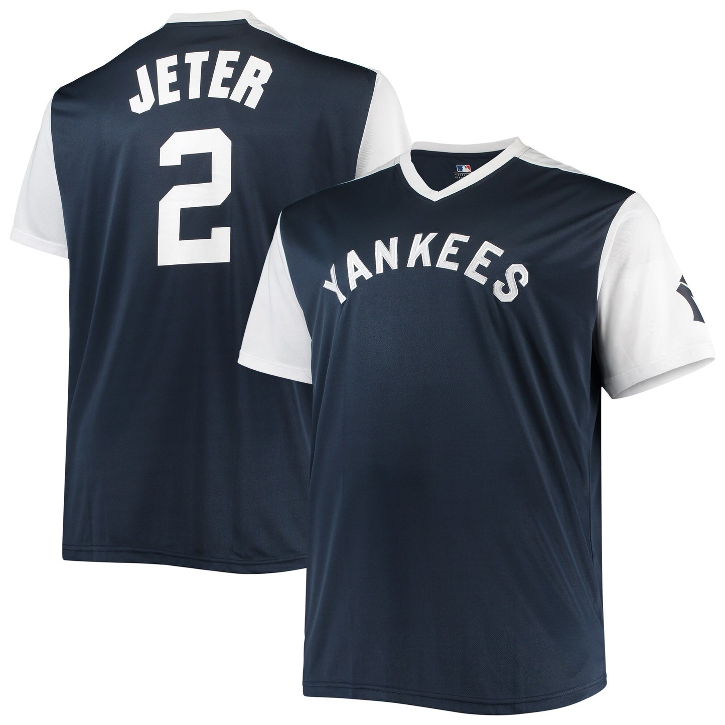Derek Jeter New York Yankees Cooperstown Collection Replica Player Jersey - Navy/White