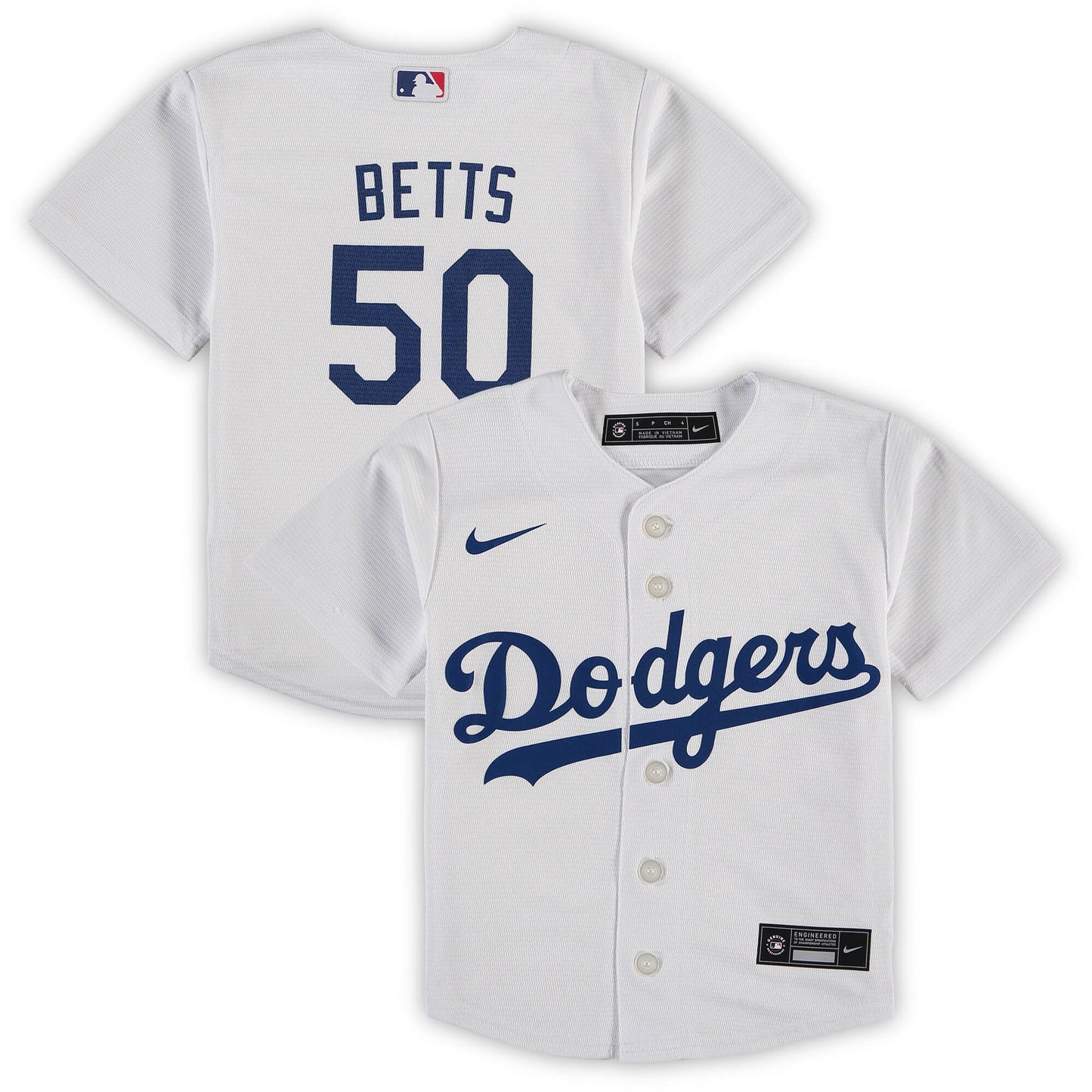 Mookie Betts Los Angeles Dodgers Nike Preschool Replica Player Jersey - White