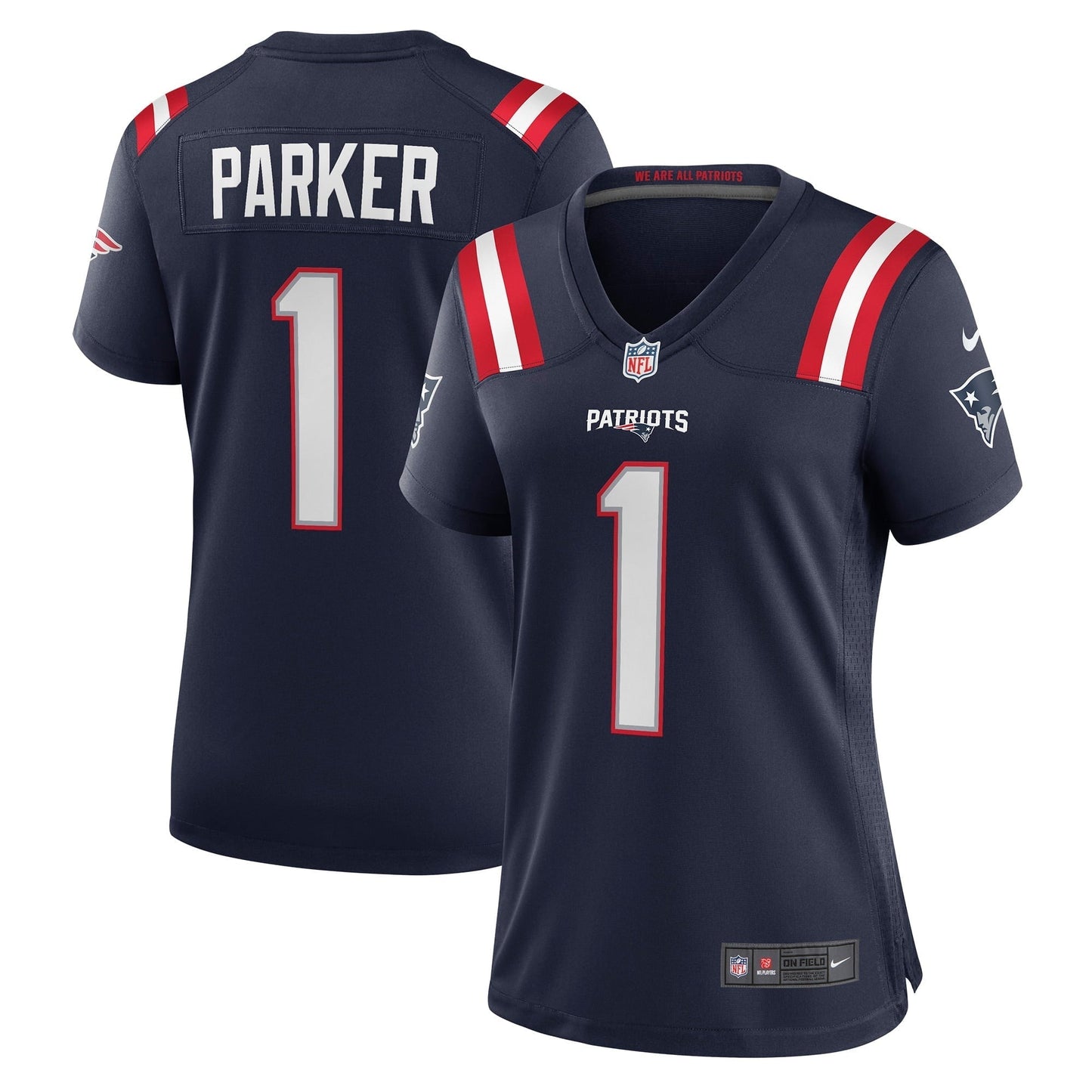 Women's Nike DeVante Parker Navy New England Patriots Game Jersey