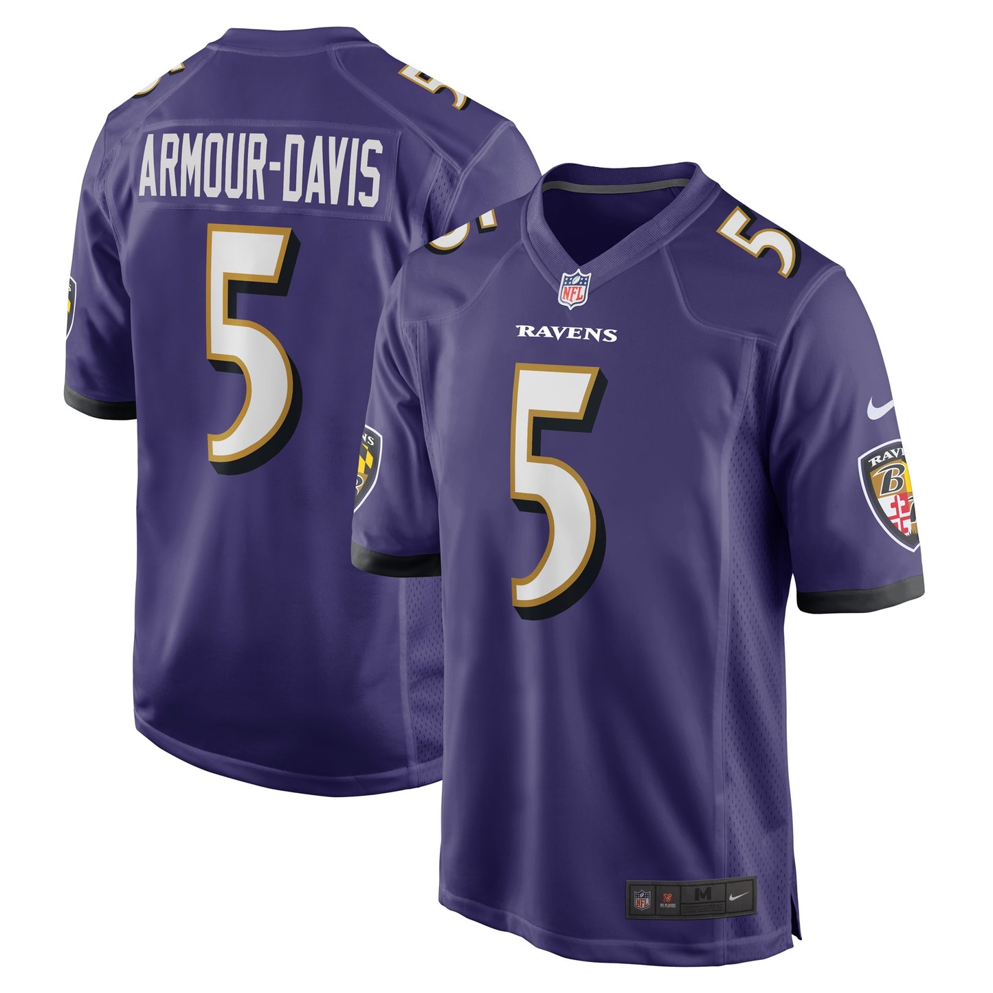 Jalyn Armour-Davis Baltimore Ravens Nike Game Player Jersey - Purple