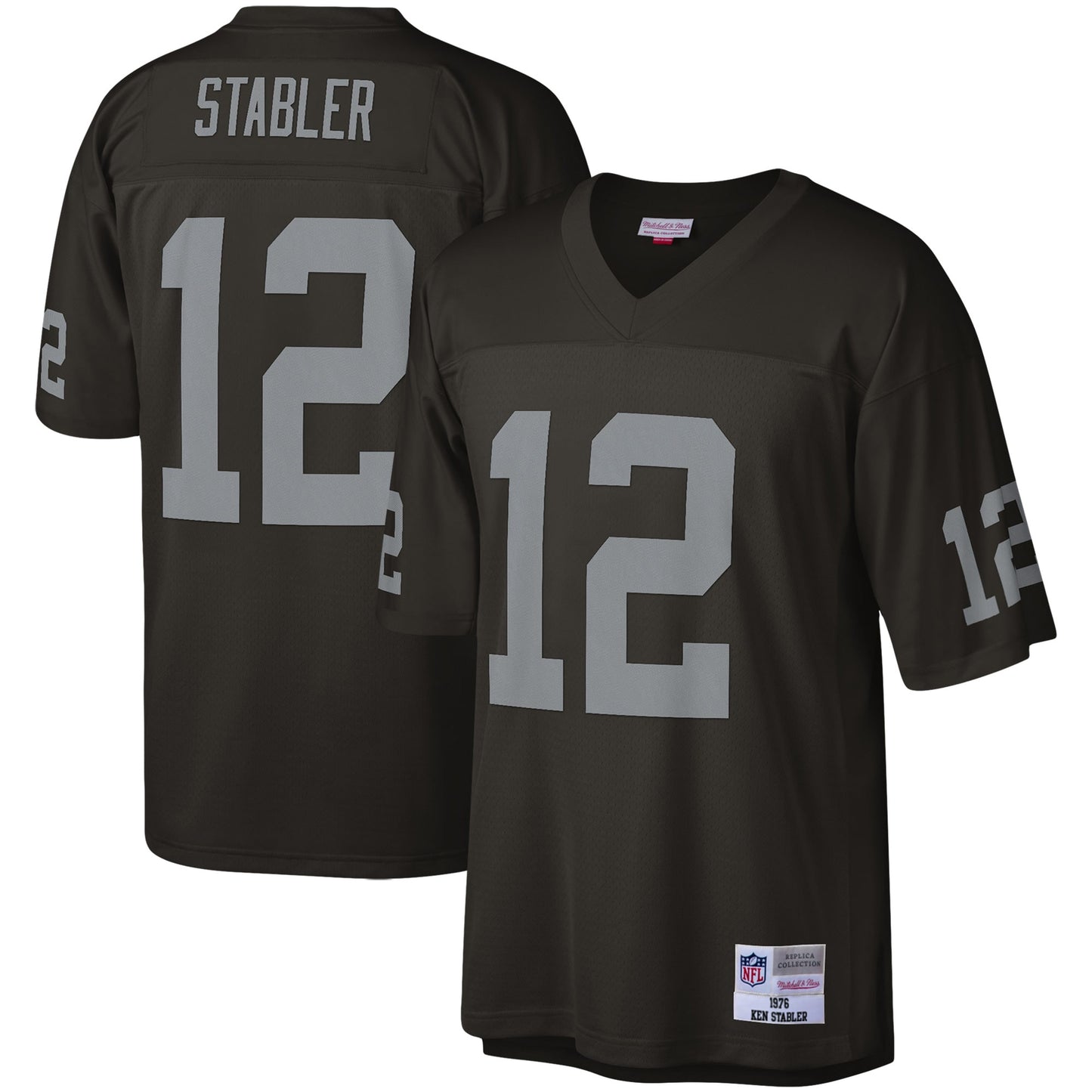 Ken Stabler Las Vegas Raiders Mitchell & Ness Legacy Replica Jersey - Black