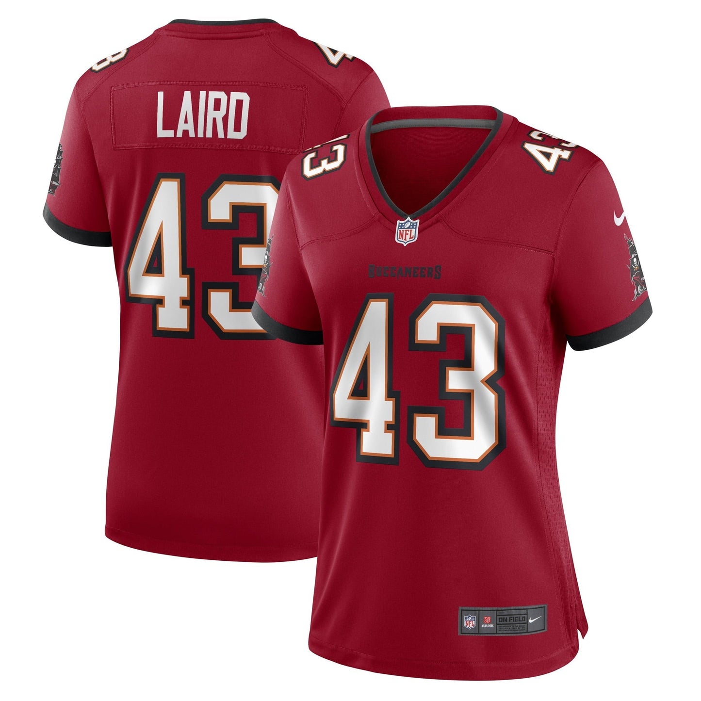 Women's Nike Patrick Laird Red Tampa Bay Buccaneers Game Player Jersey
