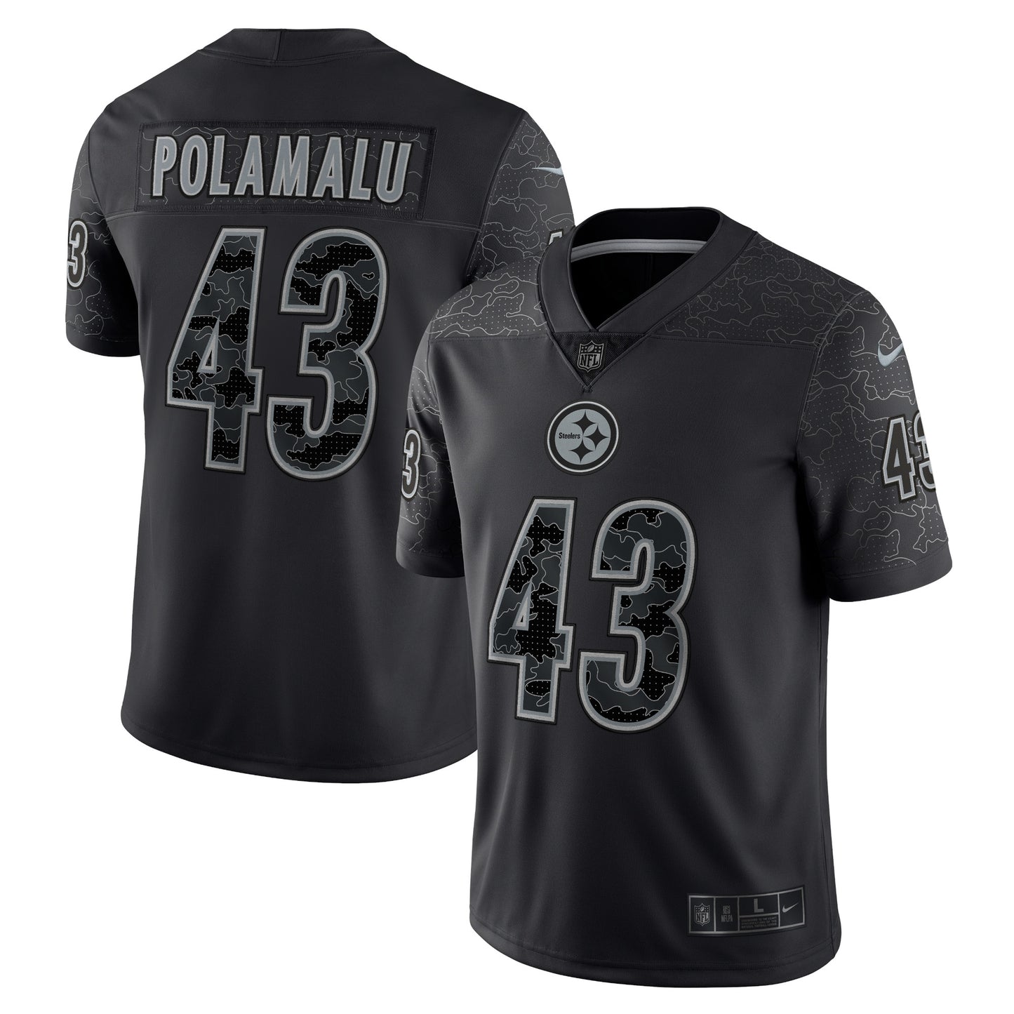 Troy Polamalu Pittsburgh Steelers Nike Retired Player RFLCTV Limited Jersey - Black