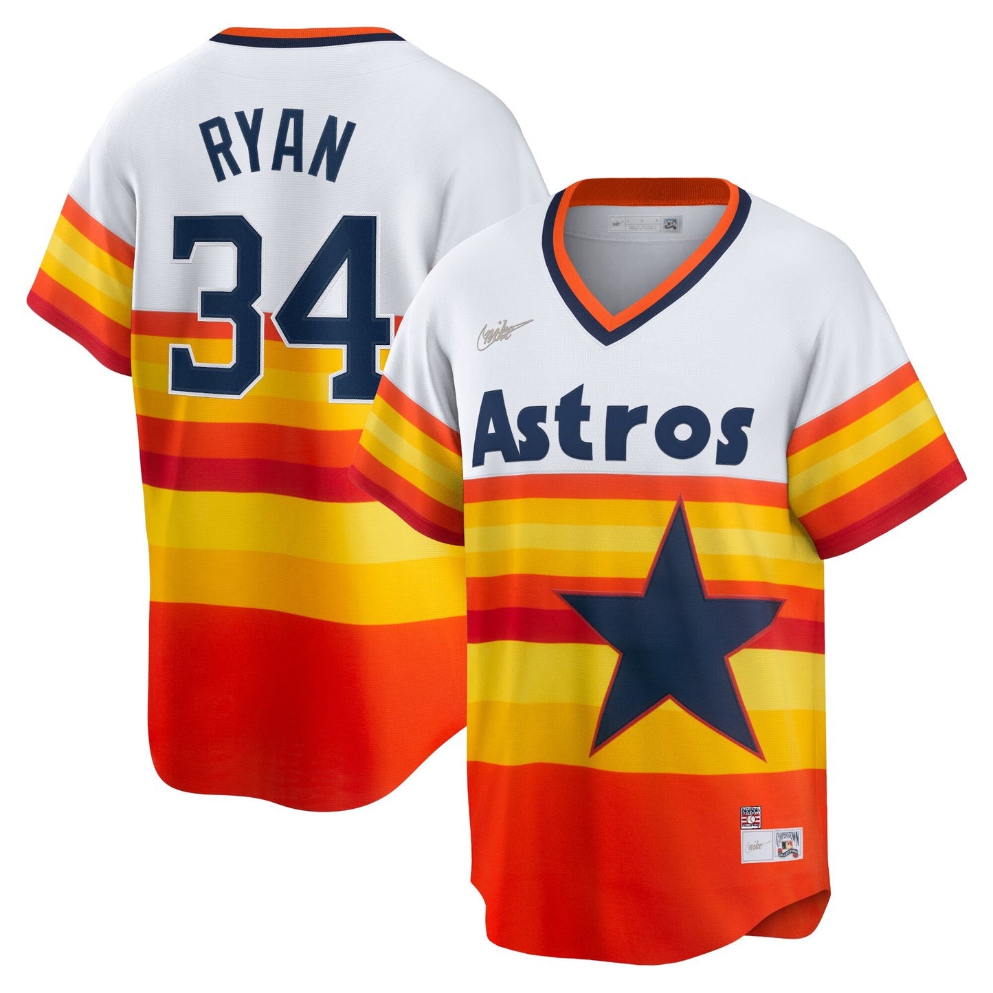 Nolan Ryan Houston Astros Nike Home Cooperstown Collection Player Jersey - White