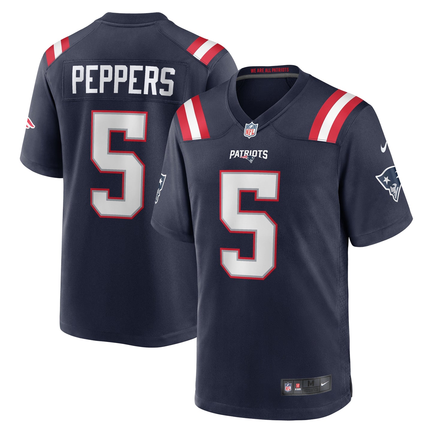 Jabrill Peppers New England Patriots Nike Game Player Jersey - Navy