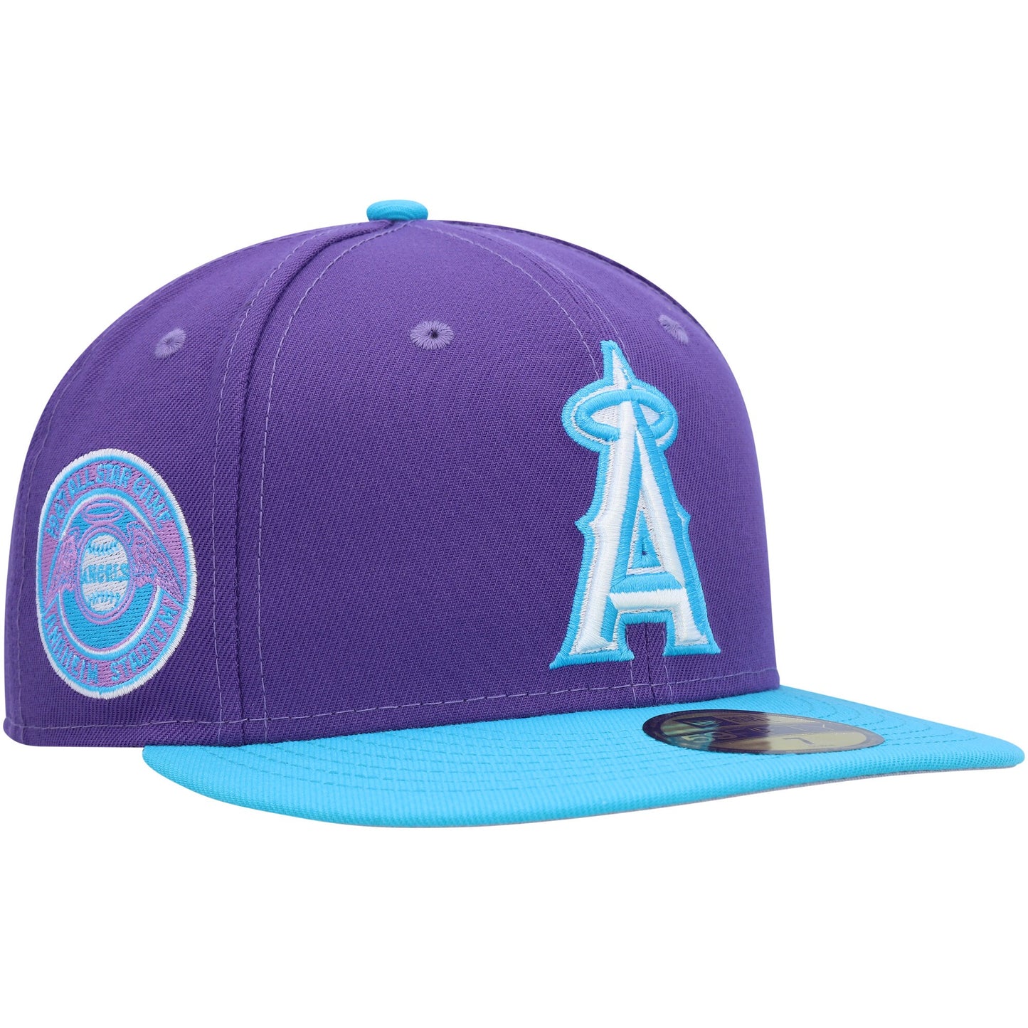 Los Angeles Angels New Era Vice 59FIFTY Fitted Hat - Purple