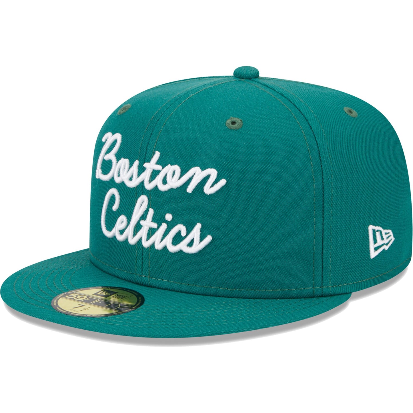 Boston Celtics New Era Script 59FIFTY Fitted Hat - Augusta Green