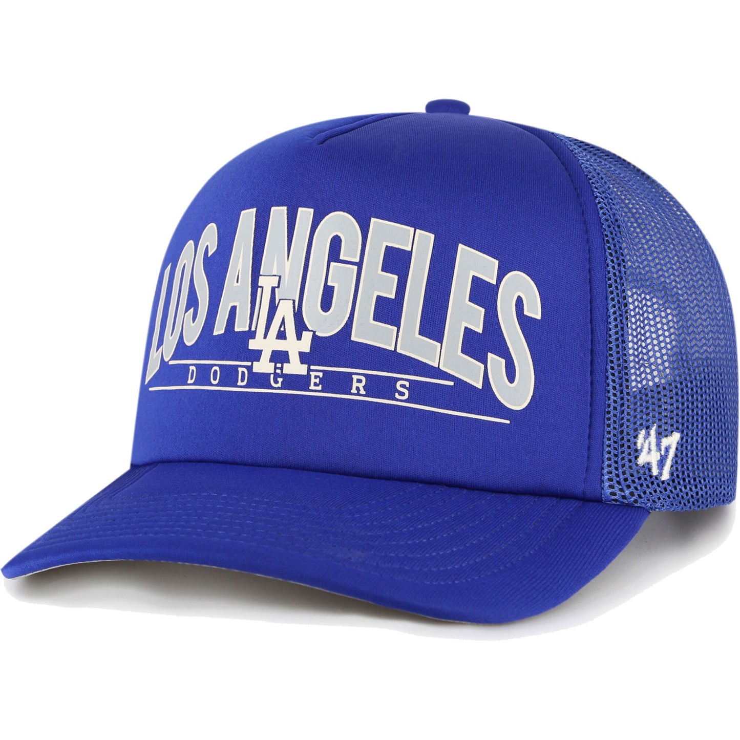 Los Angeles Dodgers '47 Backhaul Foam Trucker Snapback Hat - Royal