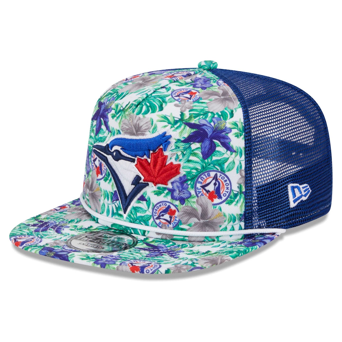 Toronto Blue Jays New Era Tropic Floral Golfer Lightly Structured Snapback Hat