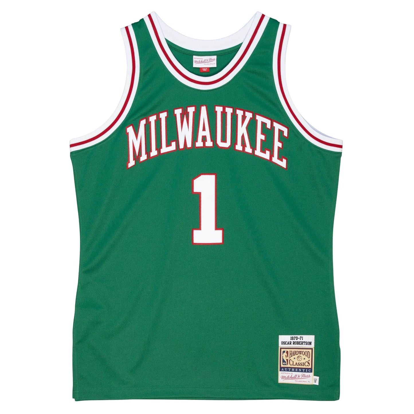 Authentic Oscar Robertson Milwaukee Bucks 1970-71 Jersey