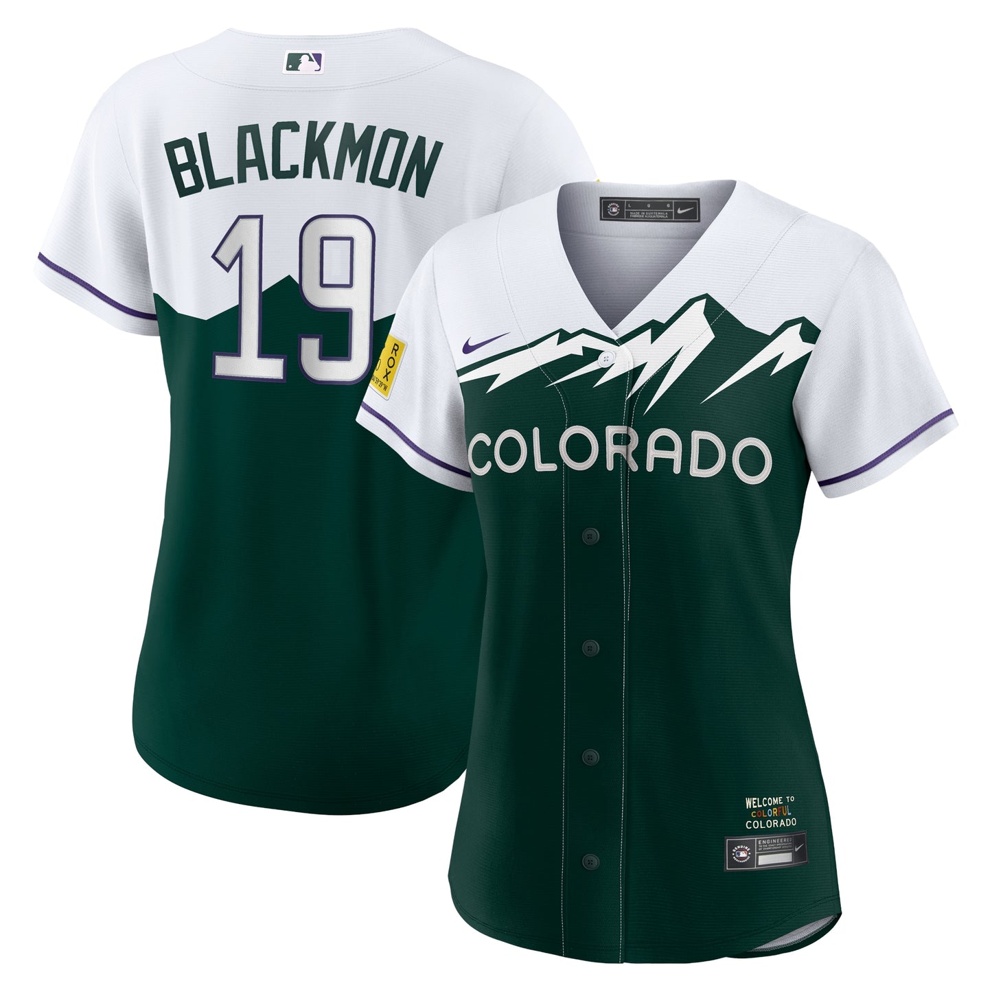Charlie Blackmon Colorado Rockies Nike Women's City Connect Replica Player Jersey - White/Forest Green