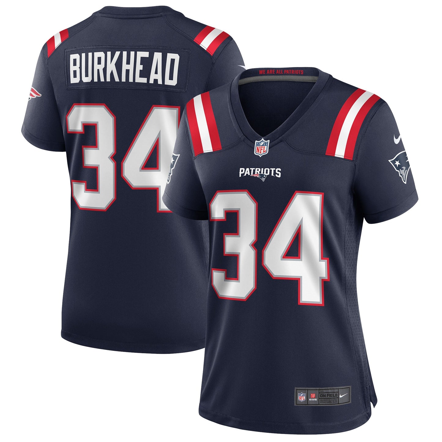 Rex Burkhead New England Patriots Nike Women's Game Jersey - Navy