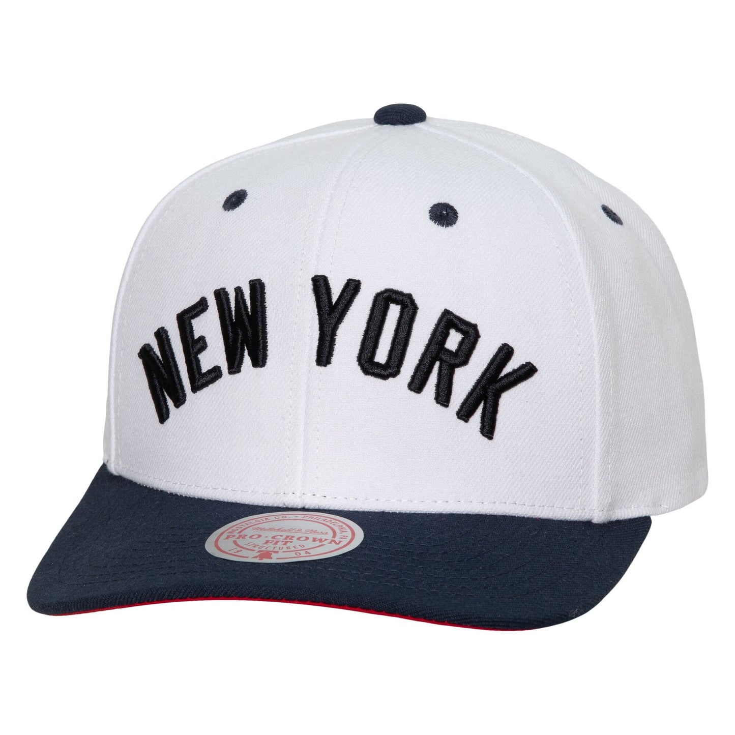 New York Yankees Mitchell & Ness Cooperstown Collection Pro Crown Snapback Hat - White
