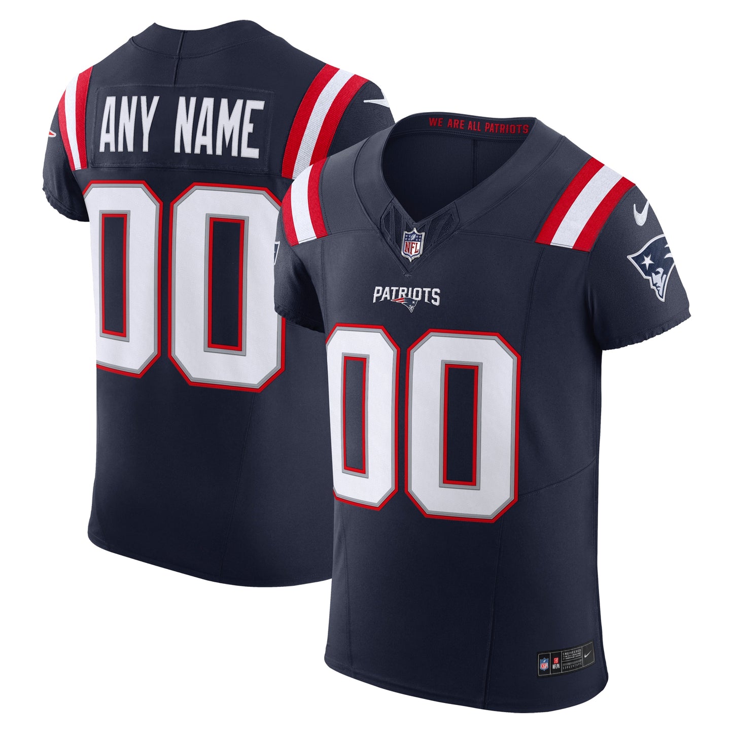 New England Patriots Nike Vapor F.U.S.E. Elite Custom Jersey - Navy