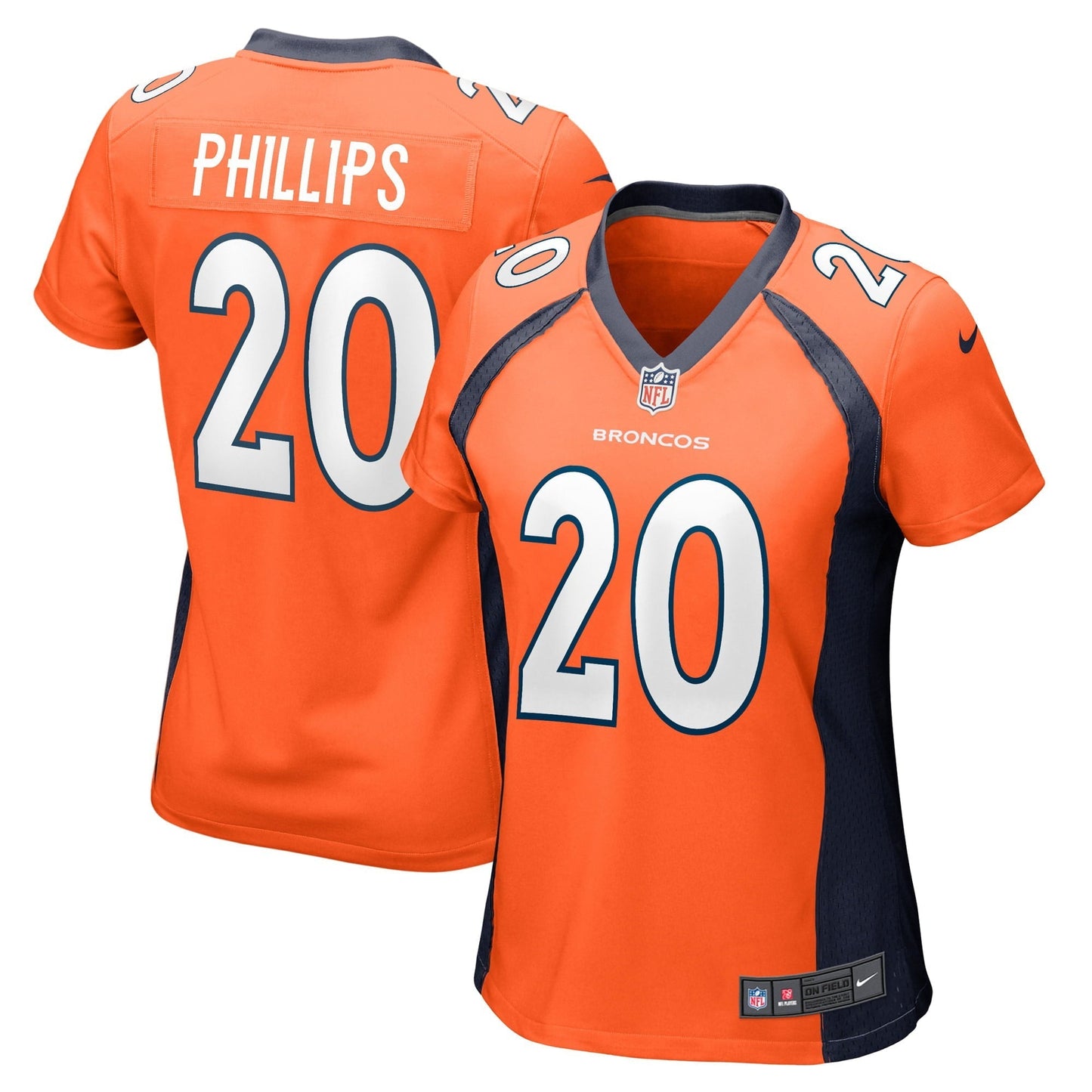 Women's Nike Darius Phillips Orange Denver Broncos Game Player Jersey