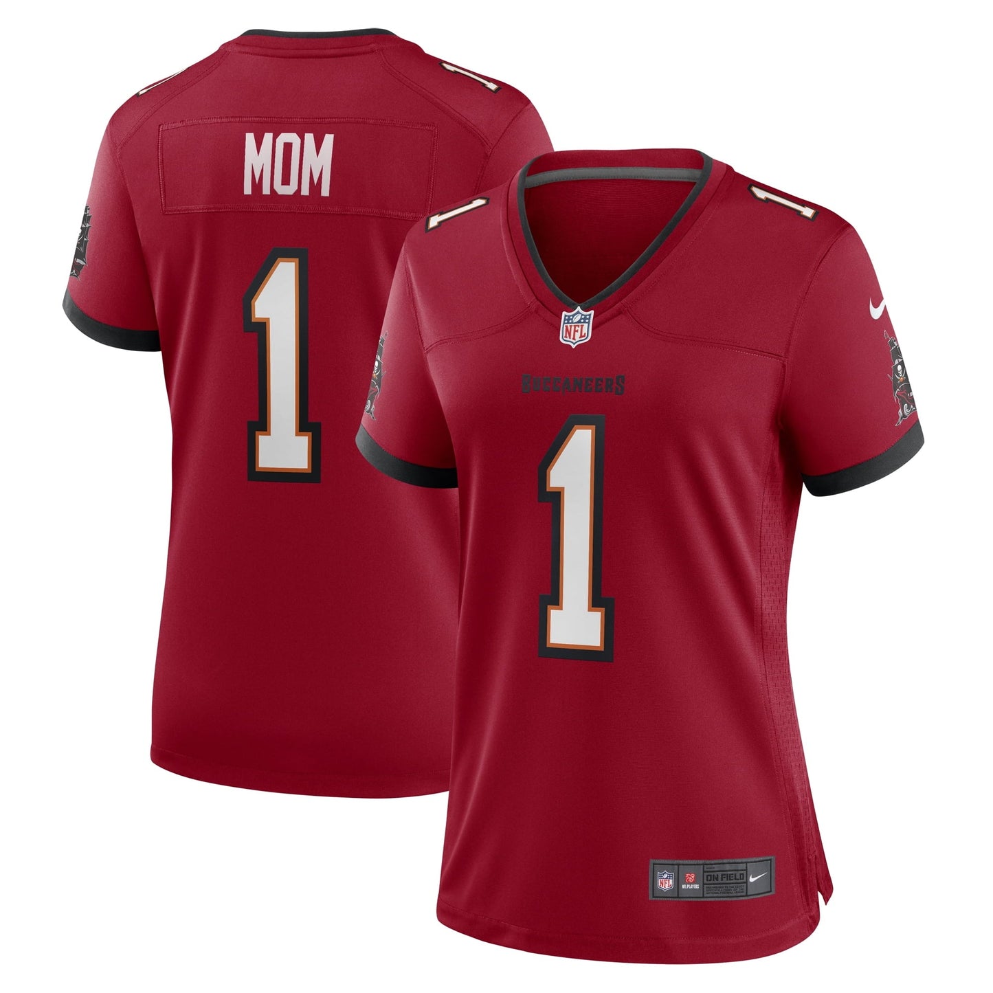 Women's Nike Number 1 Mom Red Tampa Bay Buccaneers Game Jersey