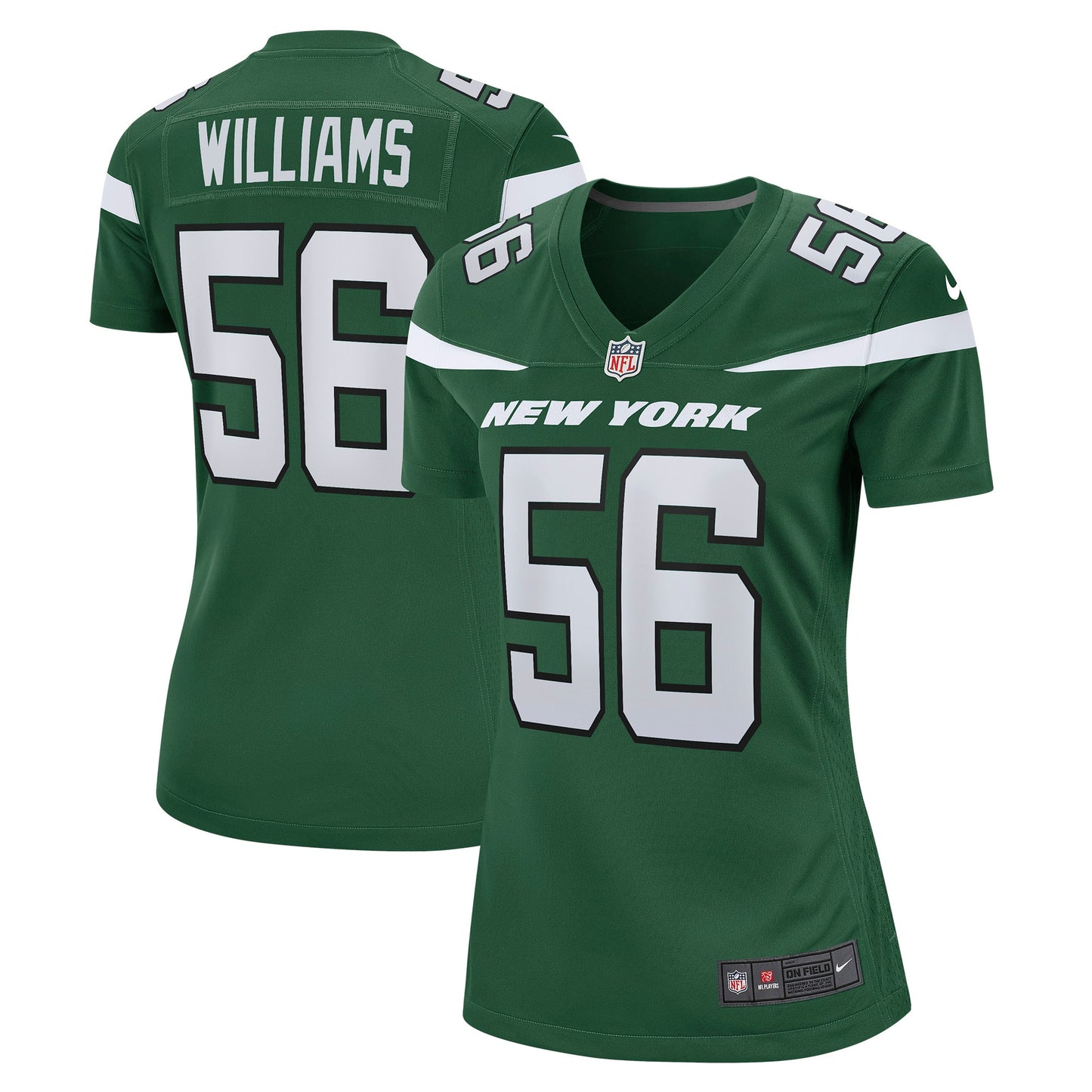 Quincy Williams New York Jets Nike Women's Game Jersey - Gotham Green