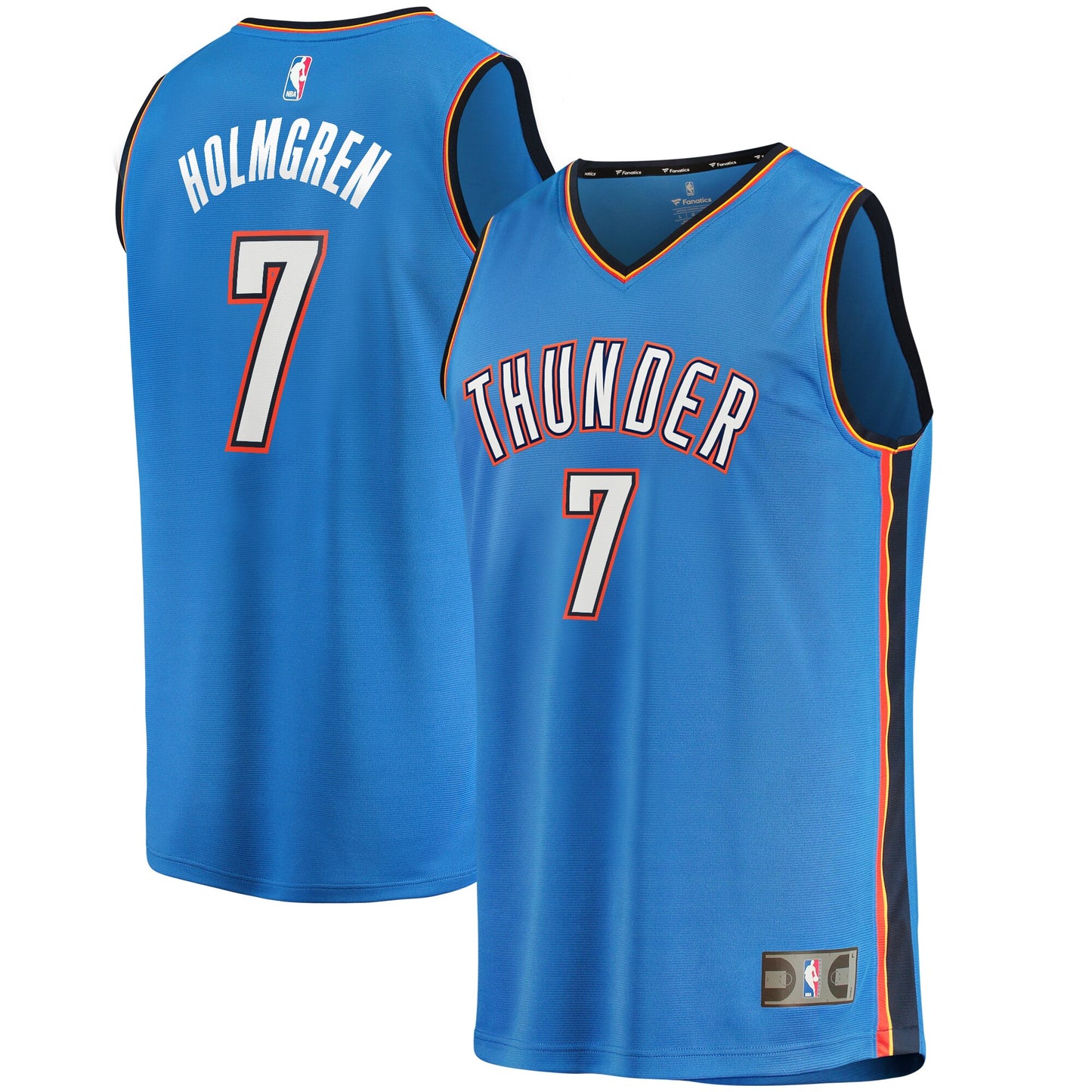 Chet Holmgren Oklahoma City Thunder Fanatics Branded 2022 NBA Draft First Round Pick Fast Break Replica Player Jersey - Icon Edition - Blue