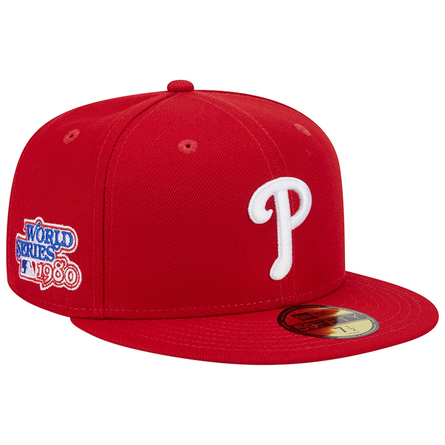 Philadelphia Phillies New Era 1980 World Series Team Color 59FIFTY Fitted Hat - Red