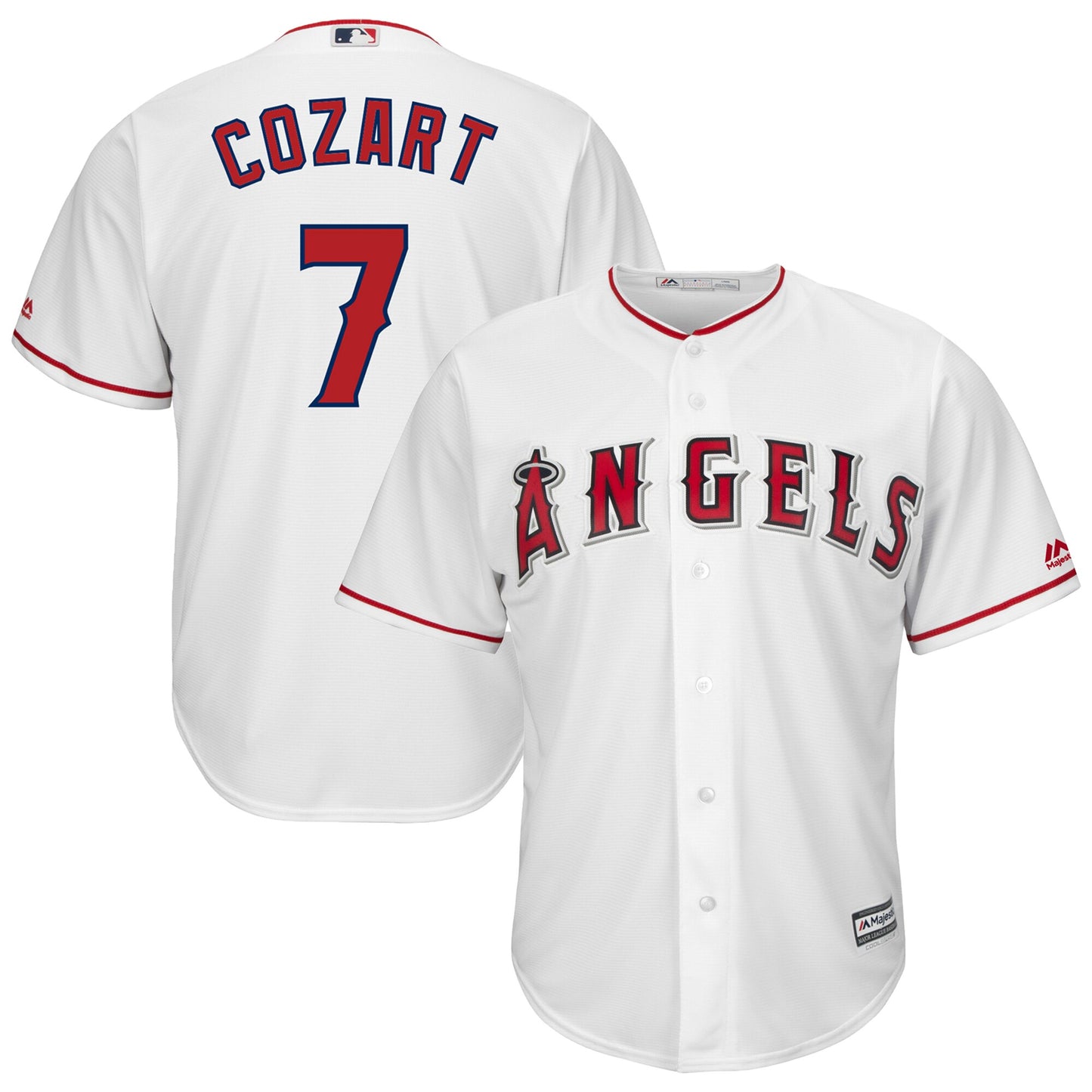 Zack Cozart Los Angeles Angels Majestic Home Cool Base Player Jersey - White