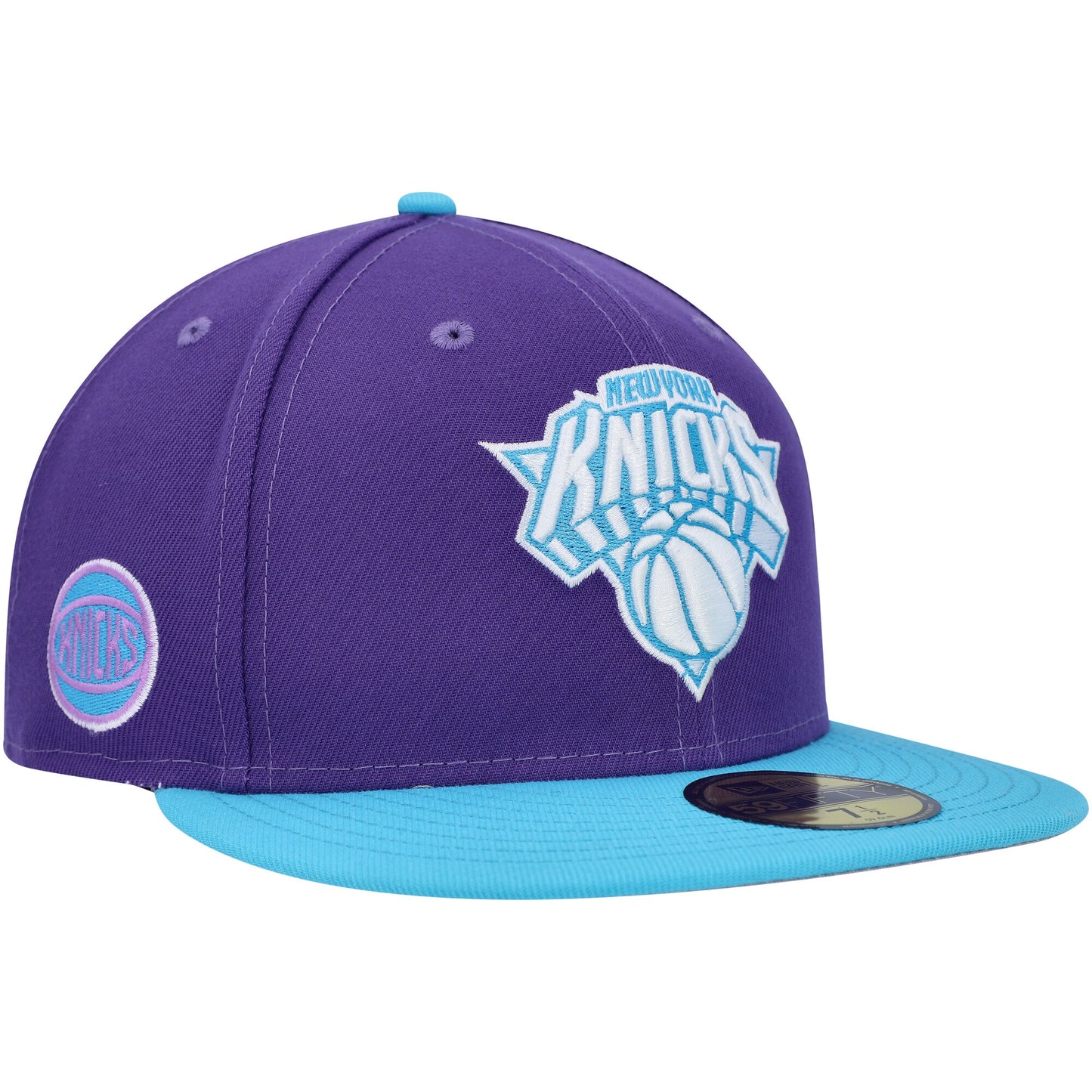 New York Knicks New Era Vice 59FIFTY Fitted Hat - Purple