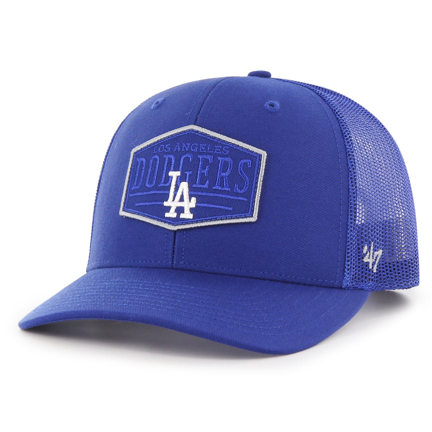 Los Angeles Dodgers '47 Ridgeline Tonal Patch Trucker Adjustable Hat - Royal