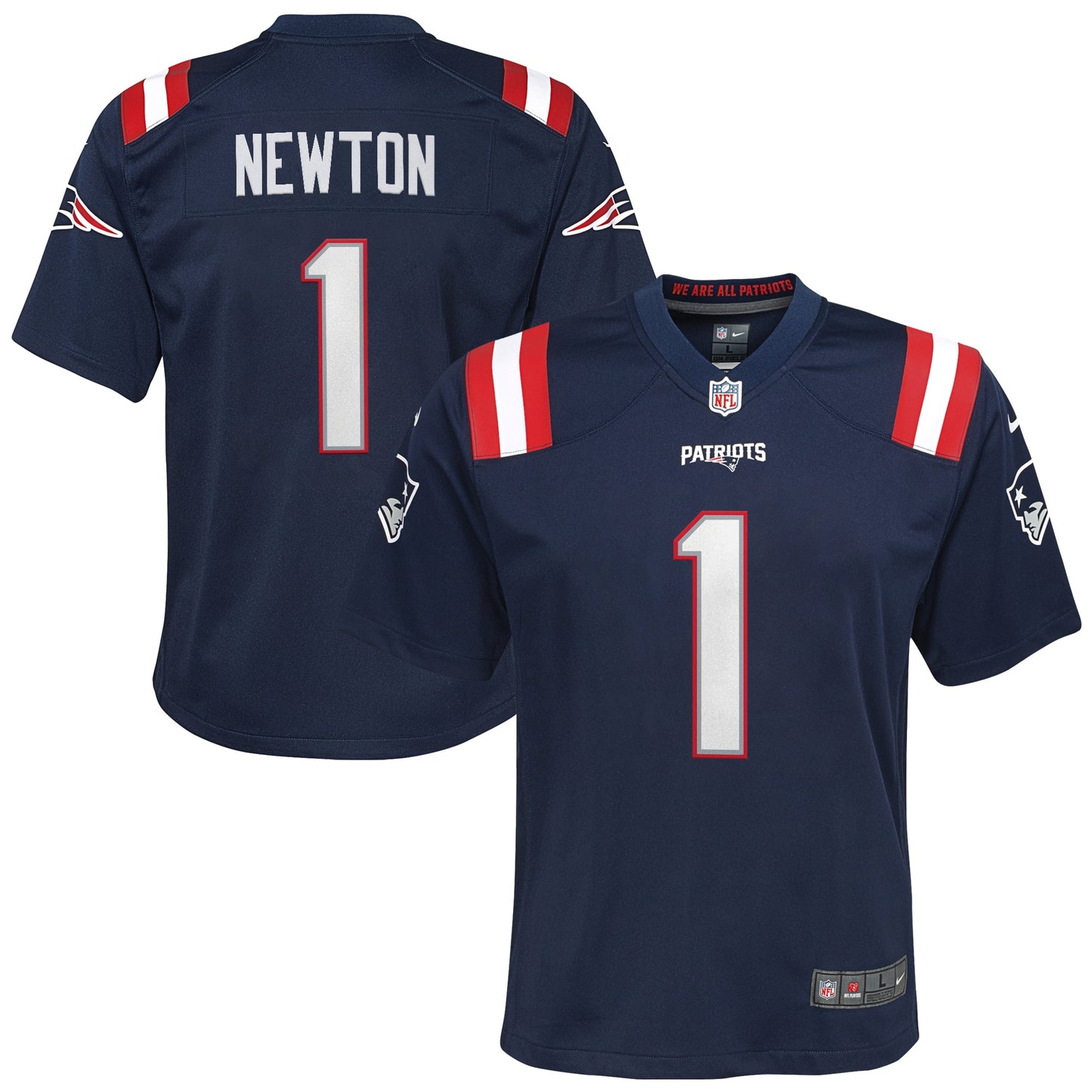 Cam Newton New England Patriots Nike Youth Game Jersey - Navy