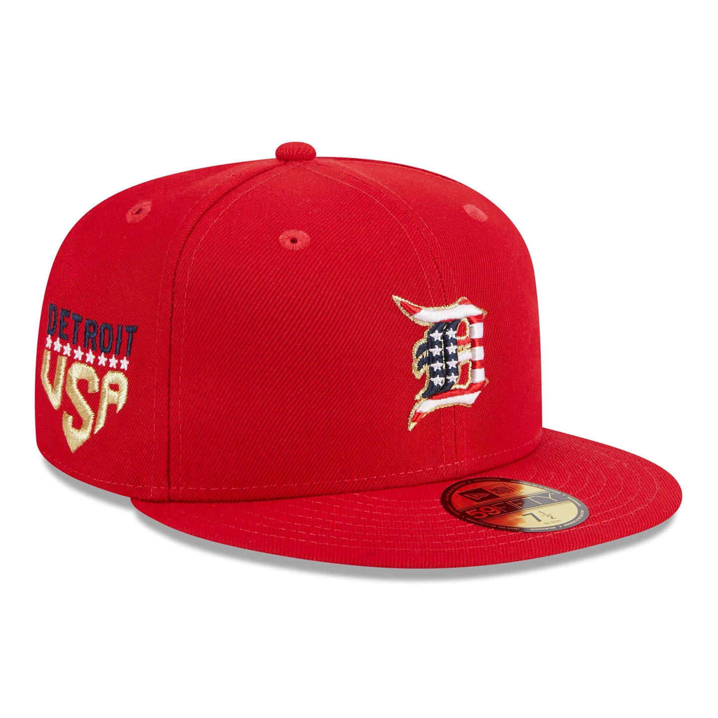Detroit Tigers New Era 2023 Fourth of July 59FIFTY Fitted Hat - Red