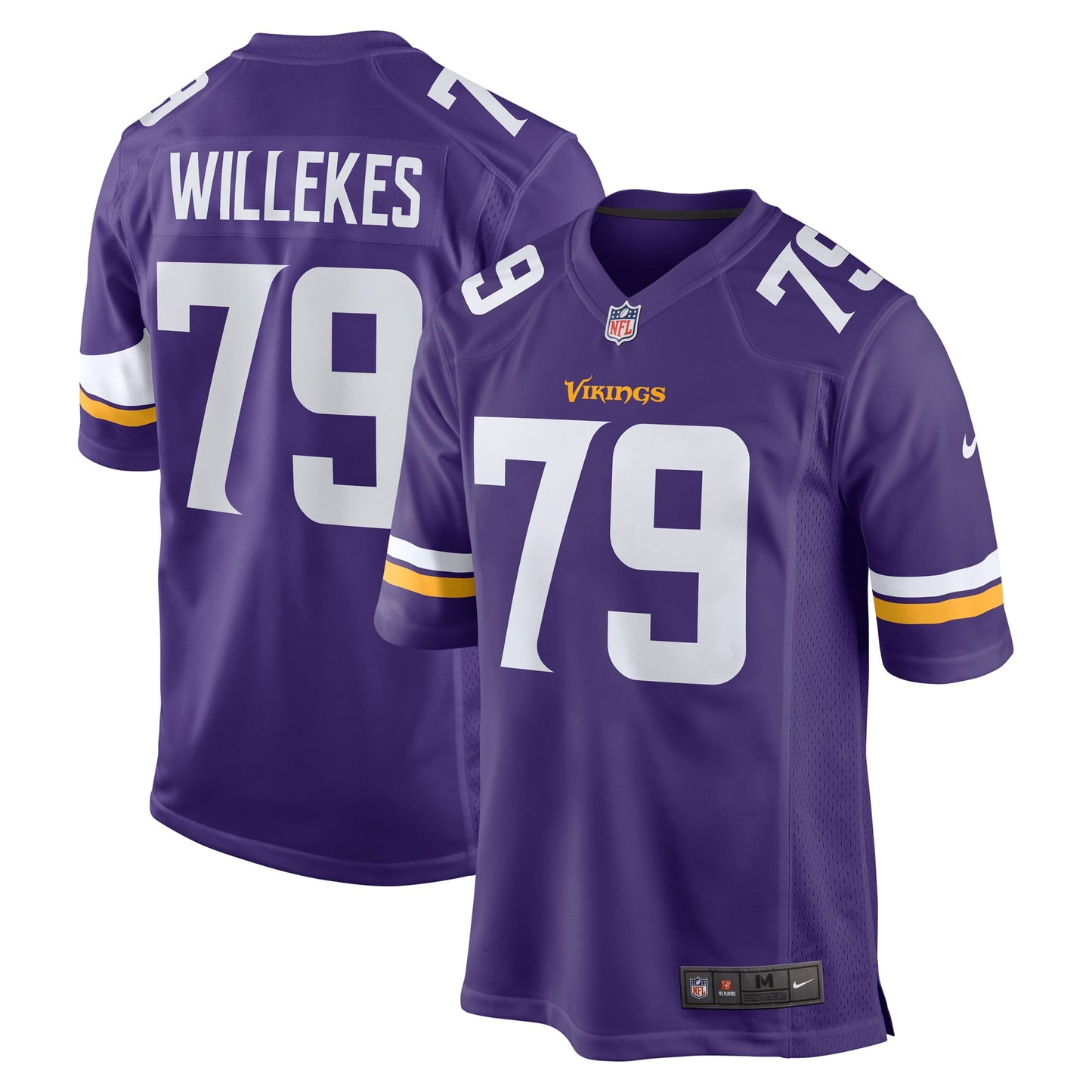 Men's Nike Kenny Willekes Purple Minnesota Vikings Game Jersey