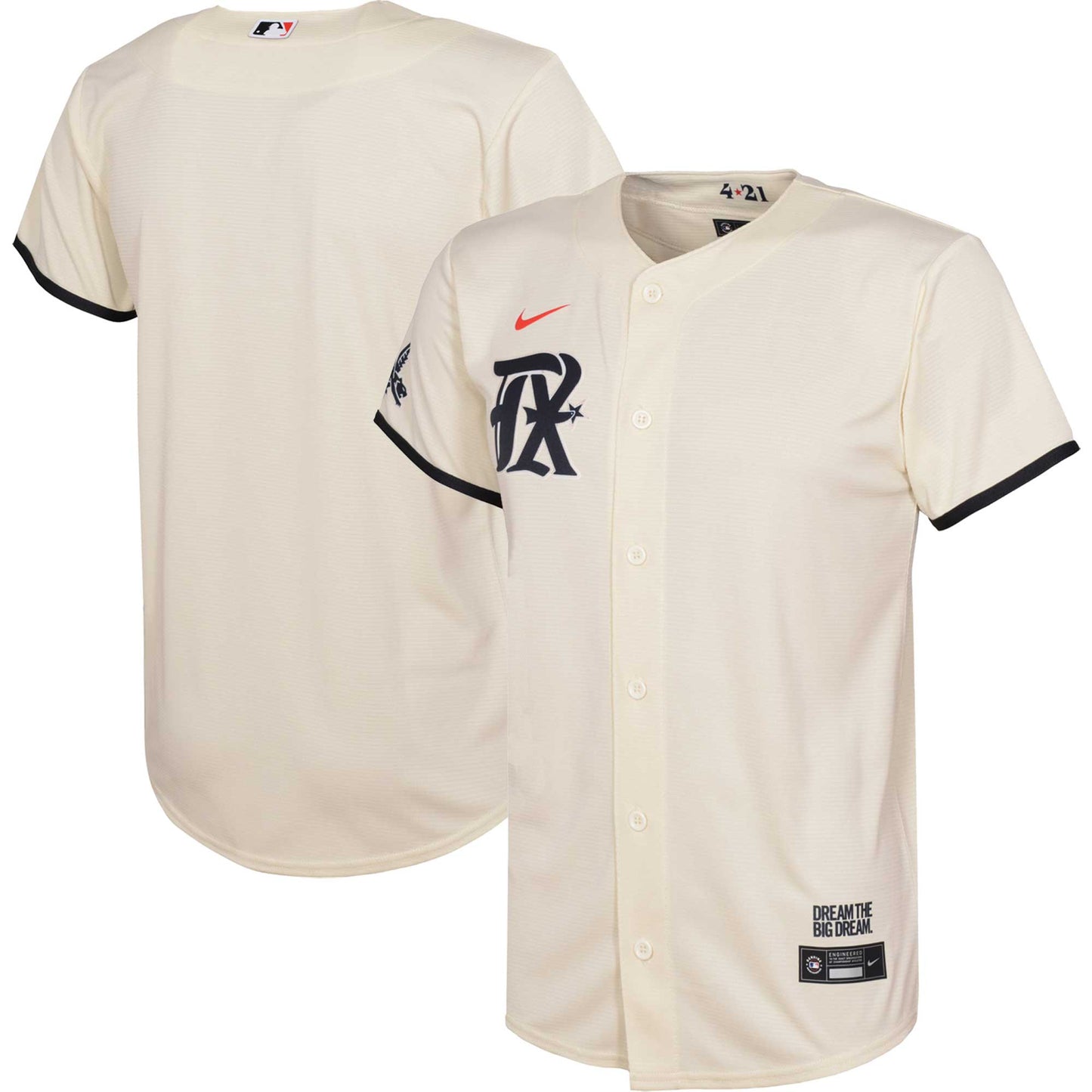Texas Rangers Nike Infant 2023 City Connect Replica Jersey - Cream