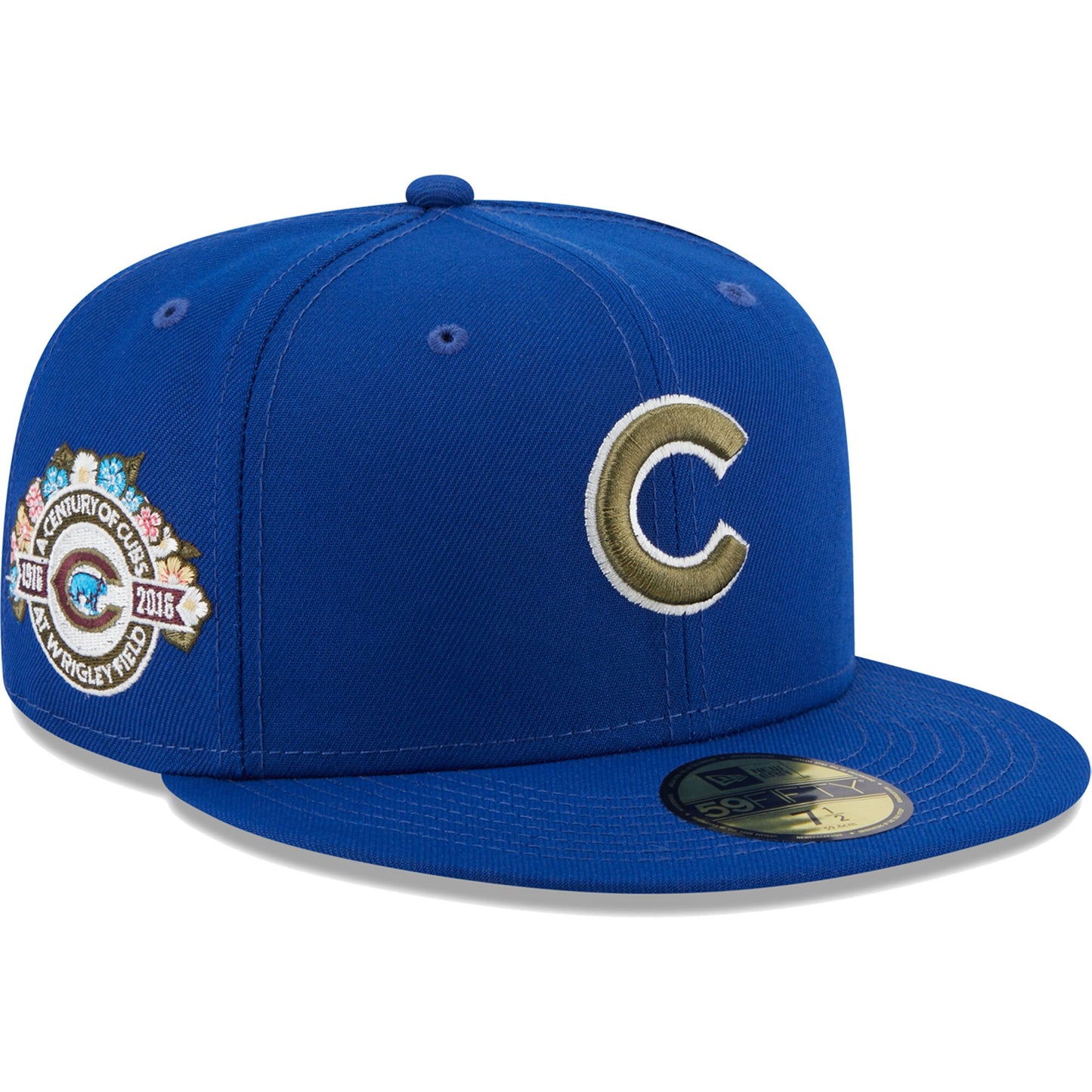 Chicago Cubs New Era 100th Anniversary Spring Training Botanical 59FIFTY Fitted Hat - Royal