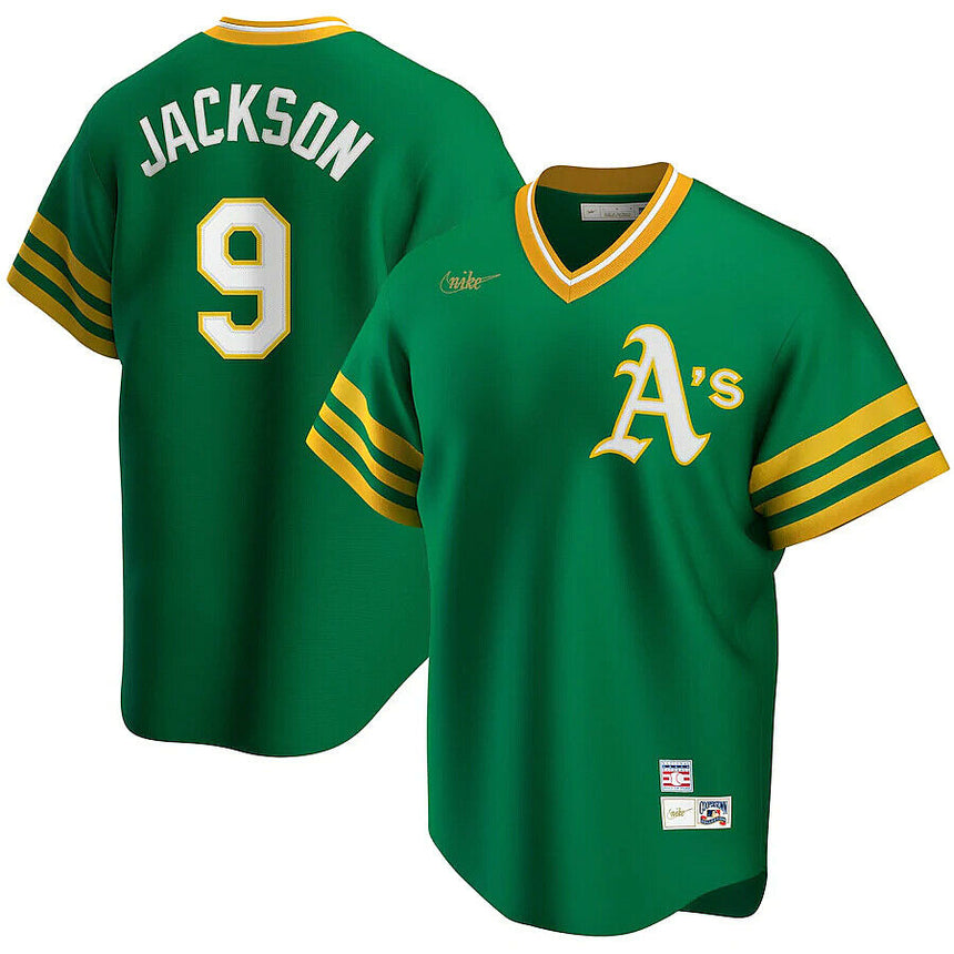 Reggie Jackson Oakland Athletics Cooperstown Collection Player Jersey - Green